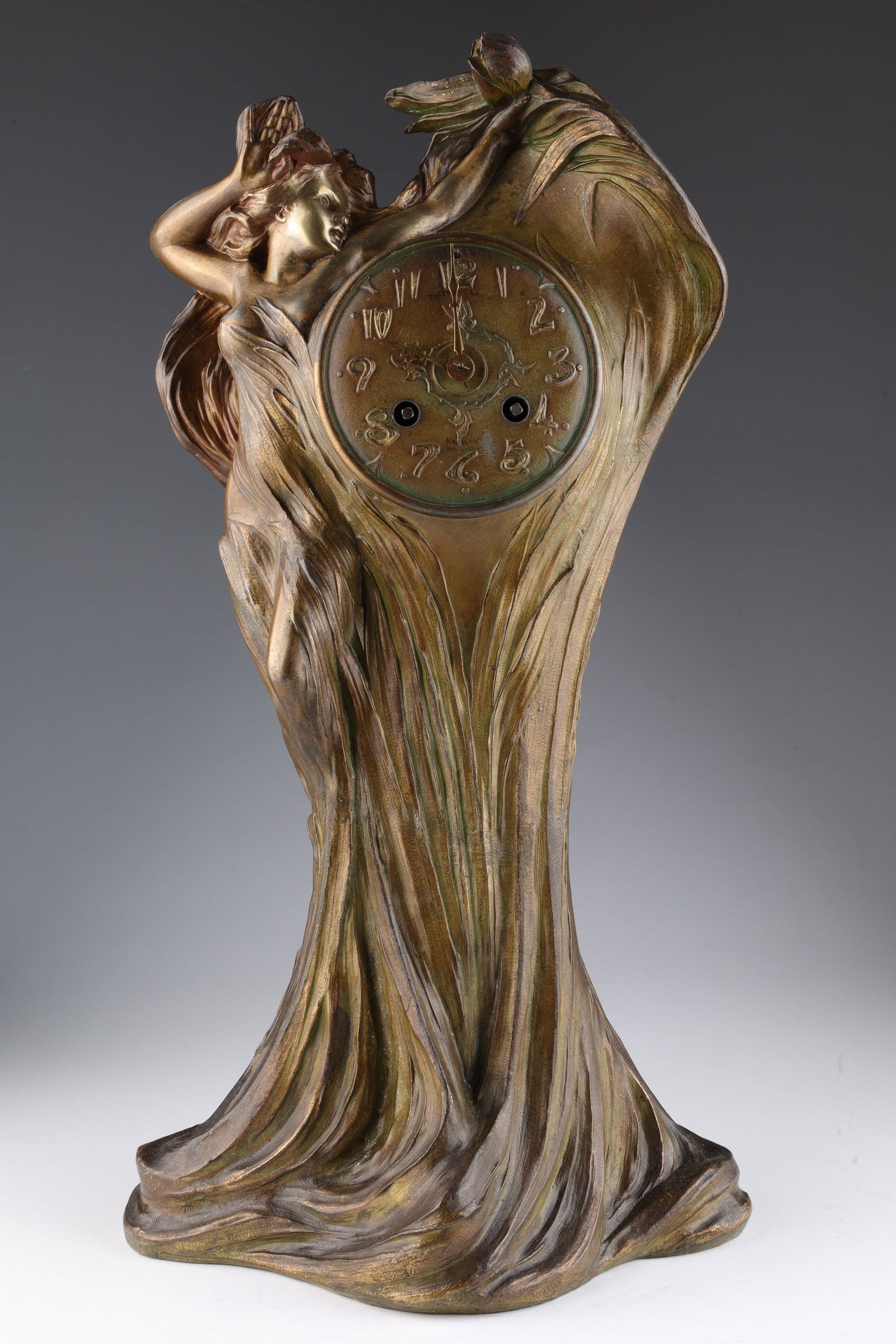 Art Nouveau French Figural Mantel Clock Auction