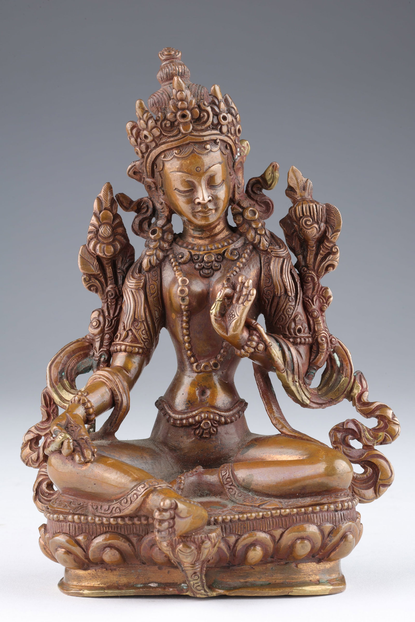 Antique Tibet Nepal Bronze Buddha Tara (1 of 10)