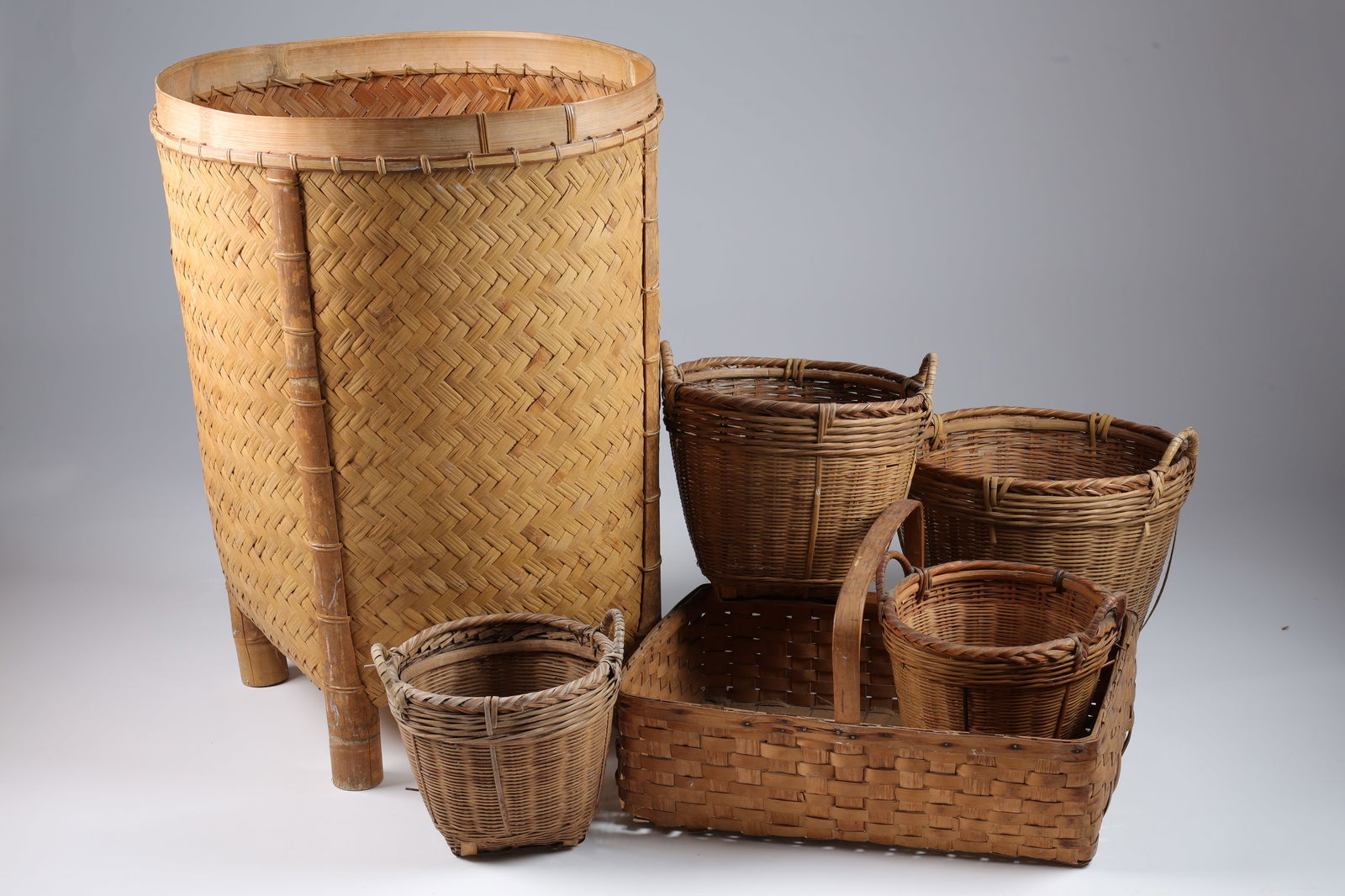 Collection of Antique Woven Baskets (1 of 4)