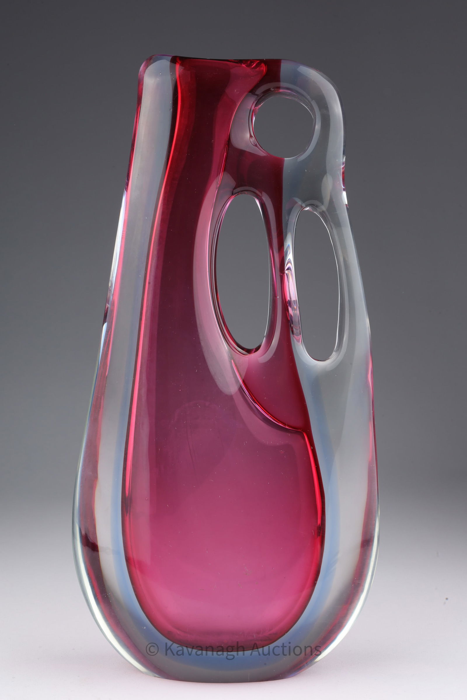 Mid Century Murano Art Glass Vase Flavio Poli (1 of 6)