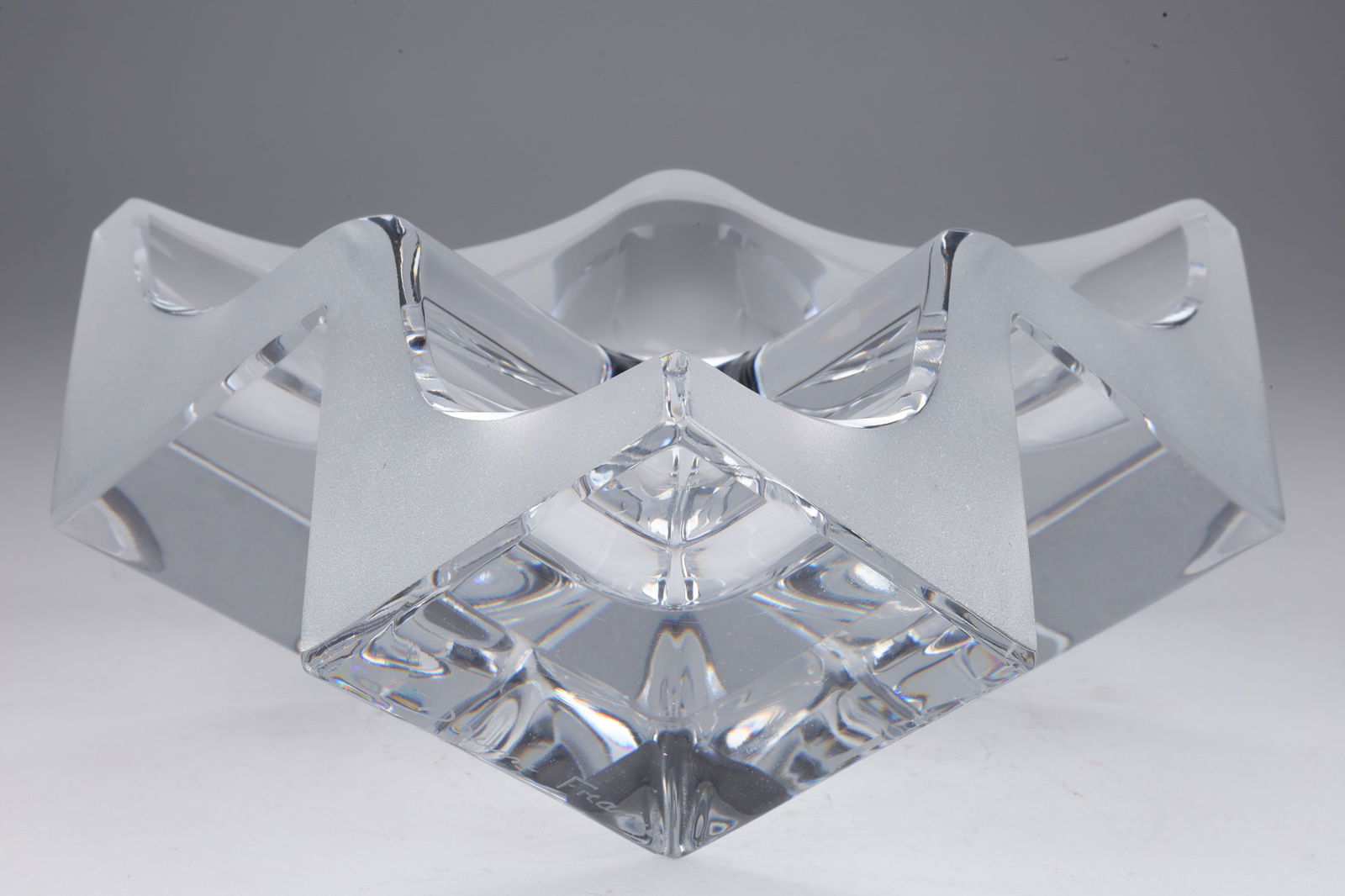 Daum France Modernist 3 Cube Cubist Dish (1 of 10)