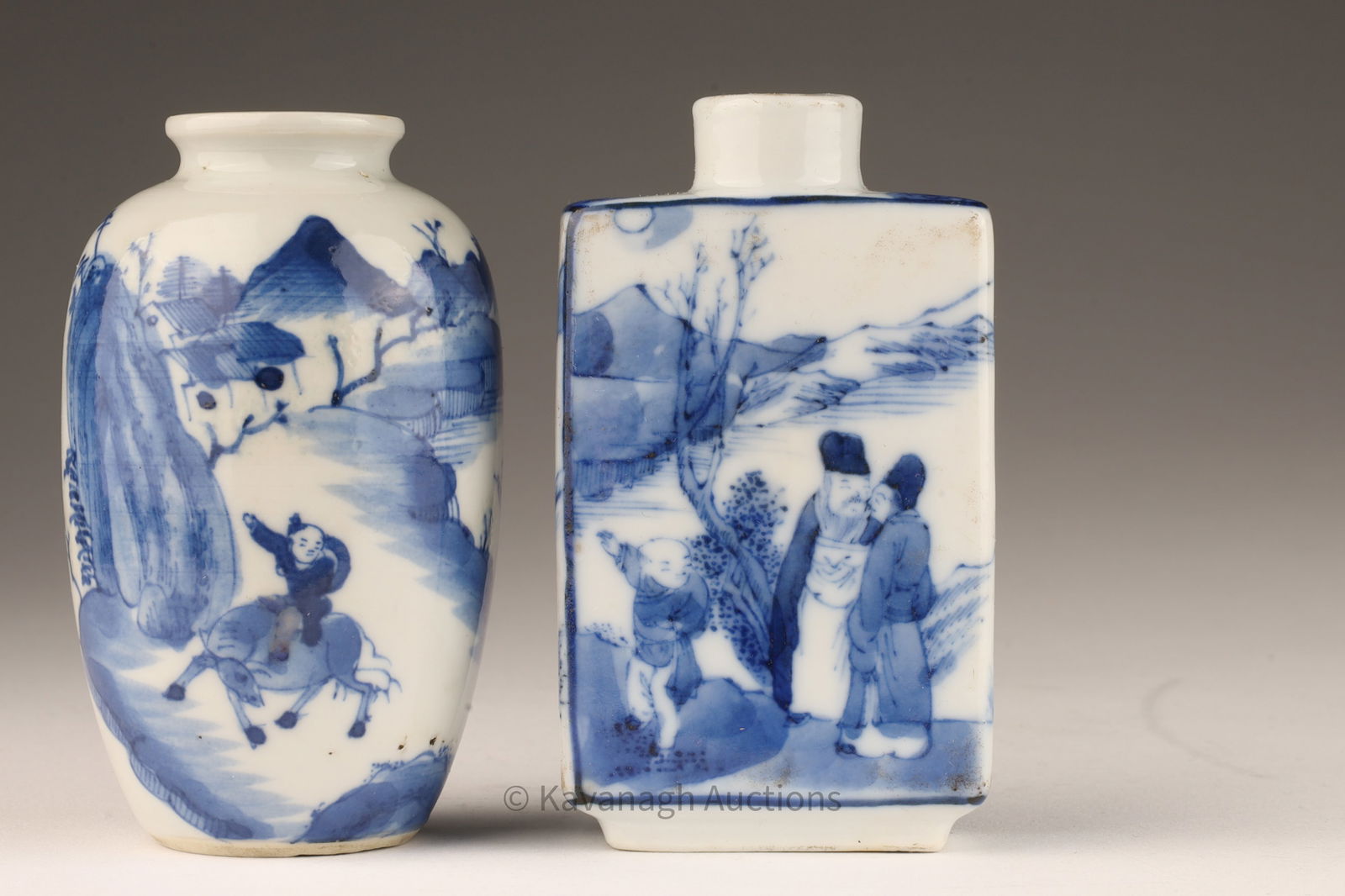 Signed Antique Chinese Blue White Snuff Bottles (1 of 11)