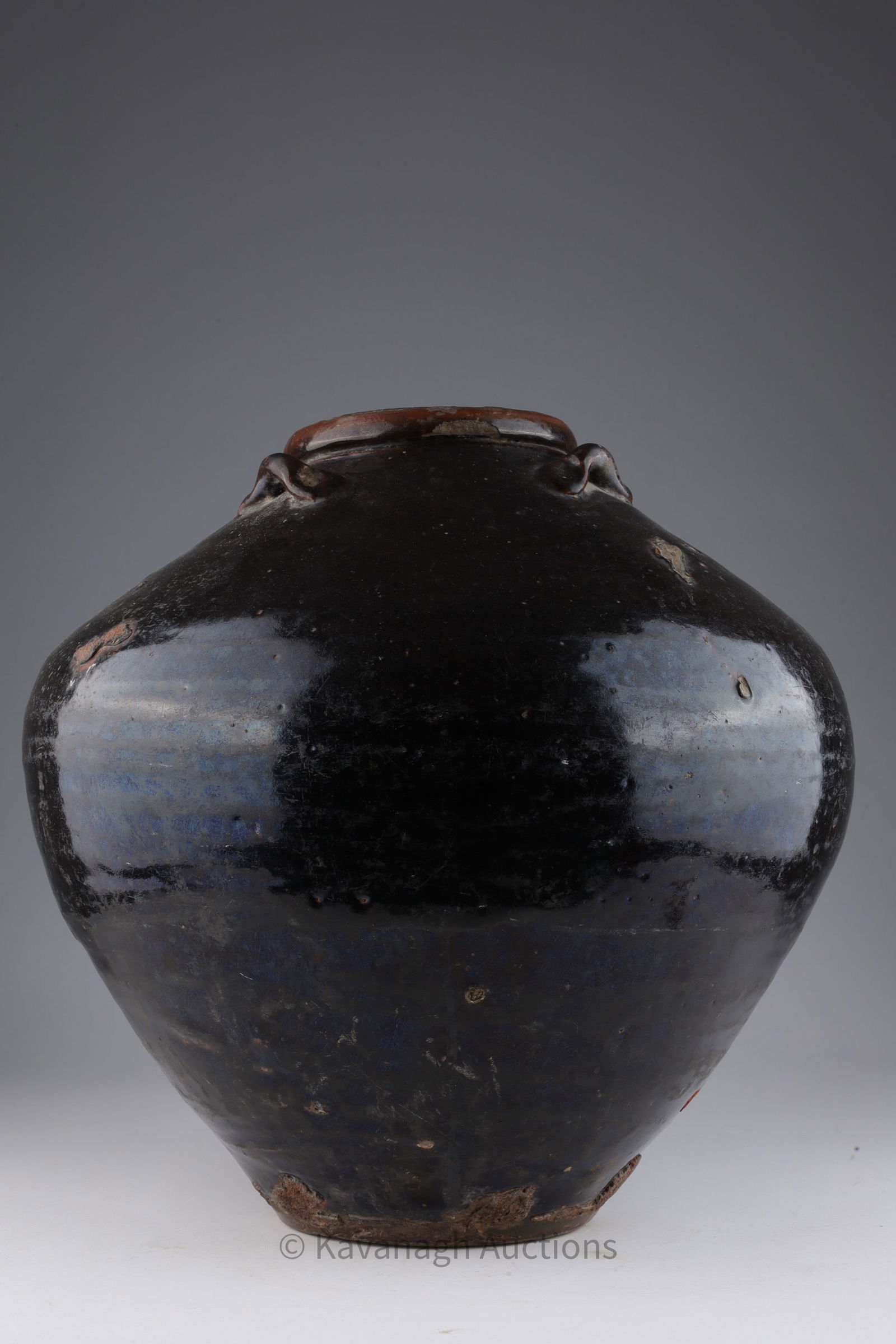Antique Chinese Glazed Martaban Jar Pot (1 of 9)