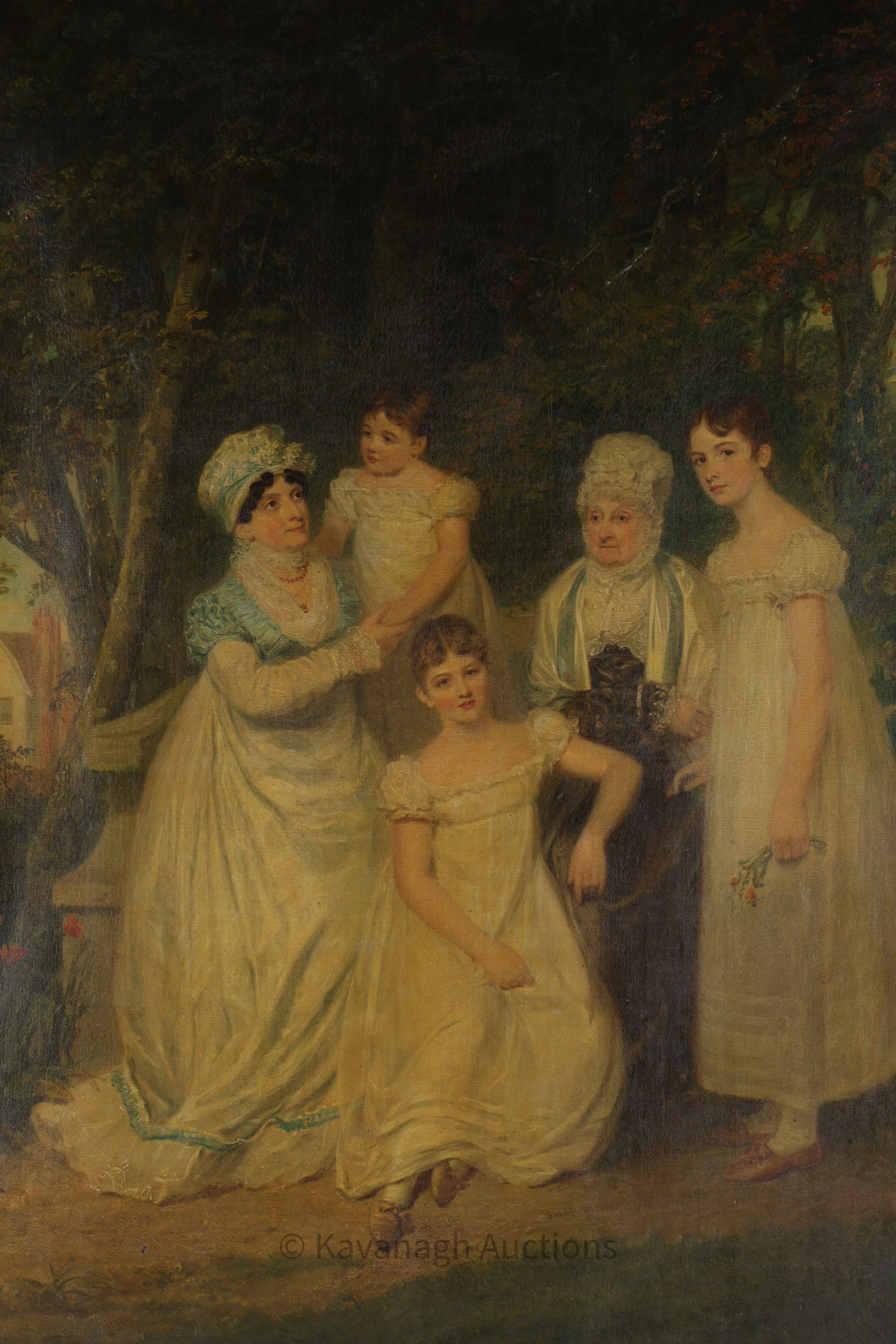 19th C George Clint Painting Lodwick Family Group (1 of 13)