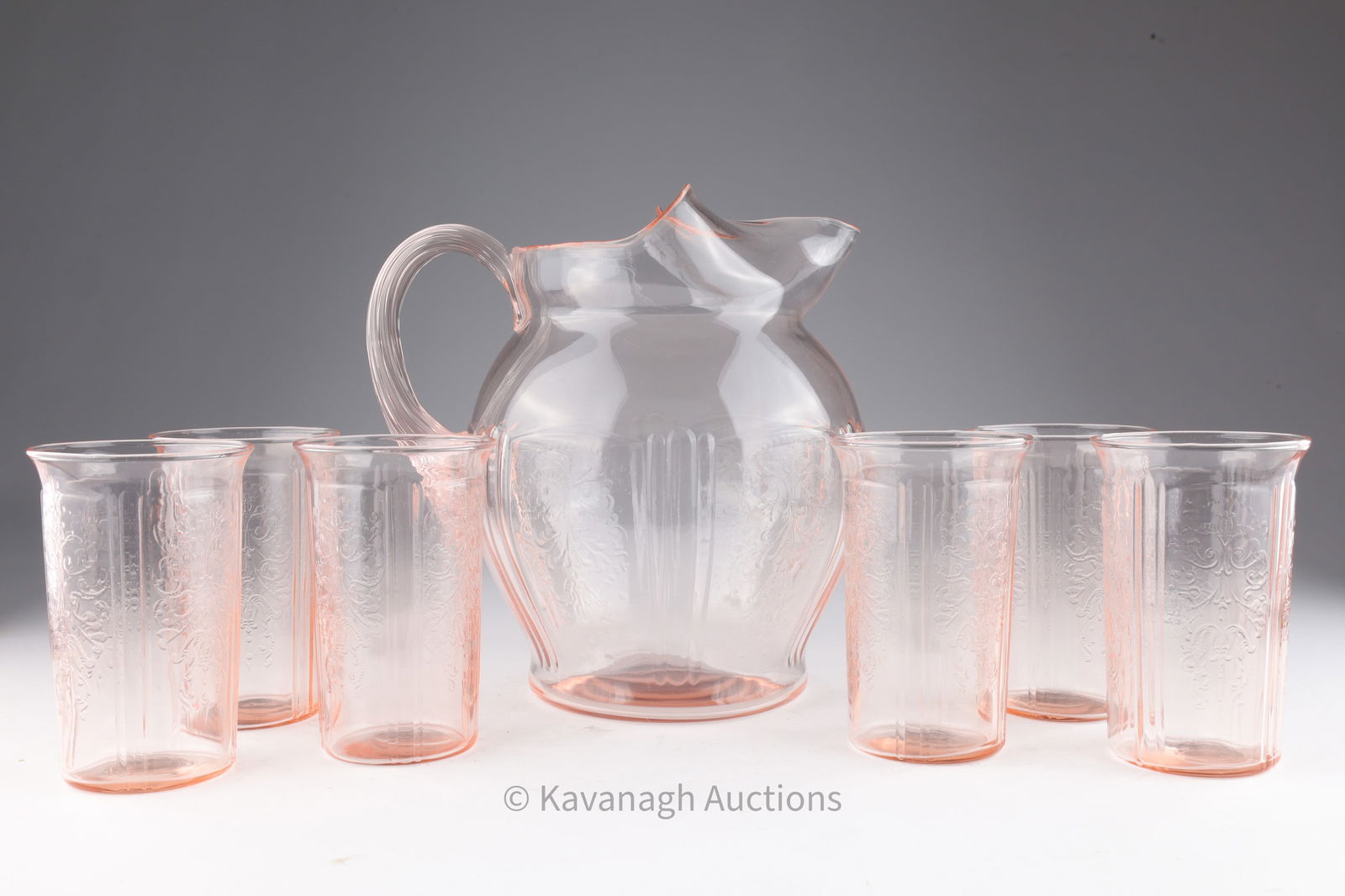 MacBeth Evans American Sweetheart Glasses Pitcher (1 of 5)