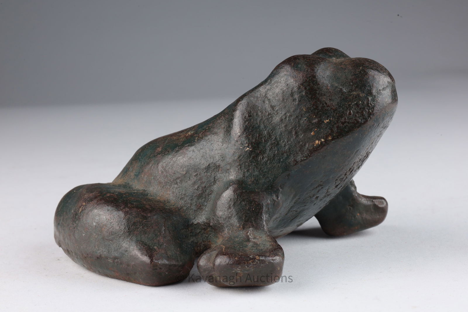 Antique Painted Cast Iron Frog Doorstop (1 of 5)