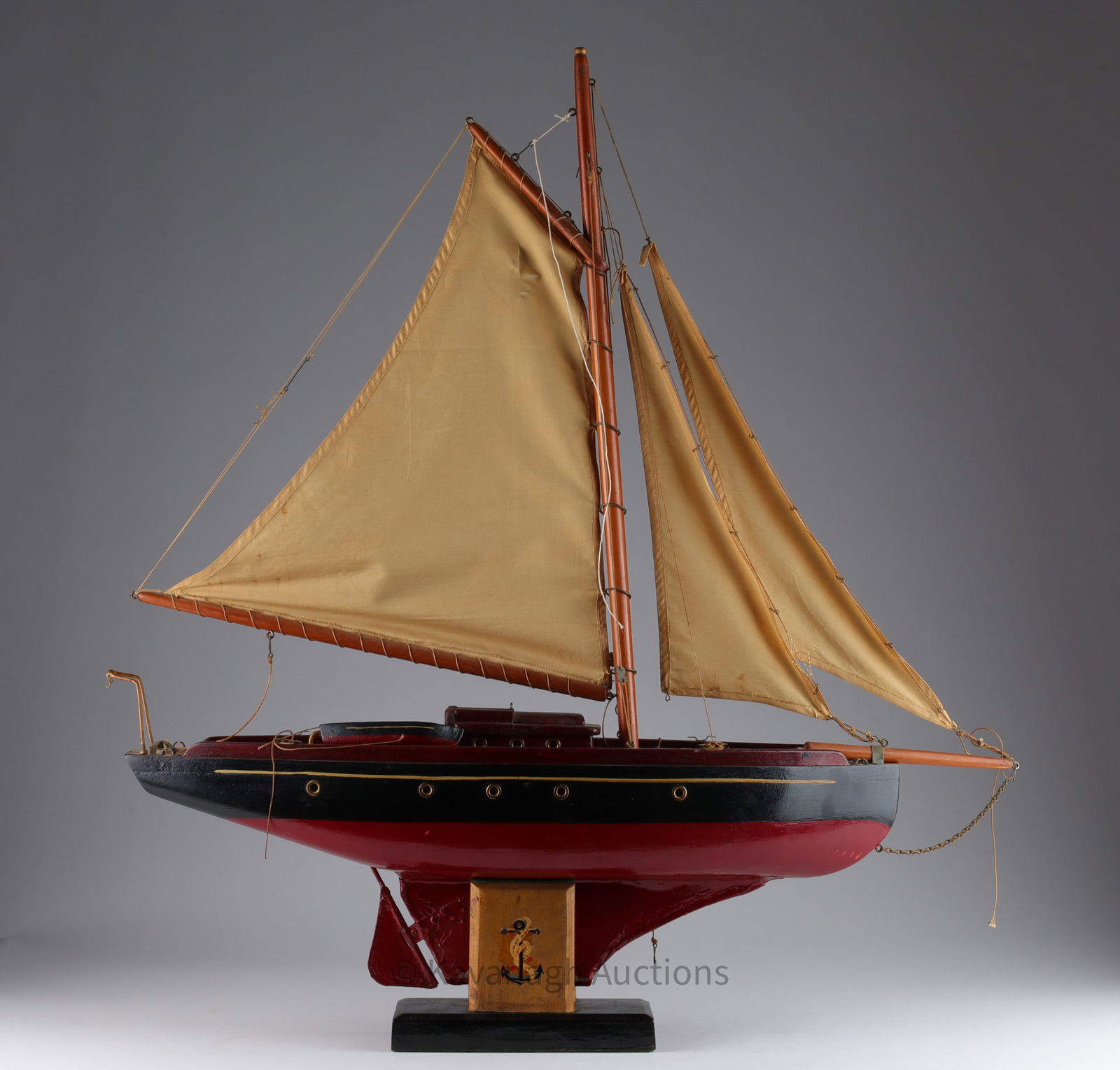 Folk Art Quebec Sloop Sail Boat C. 1940s (1 of 7)