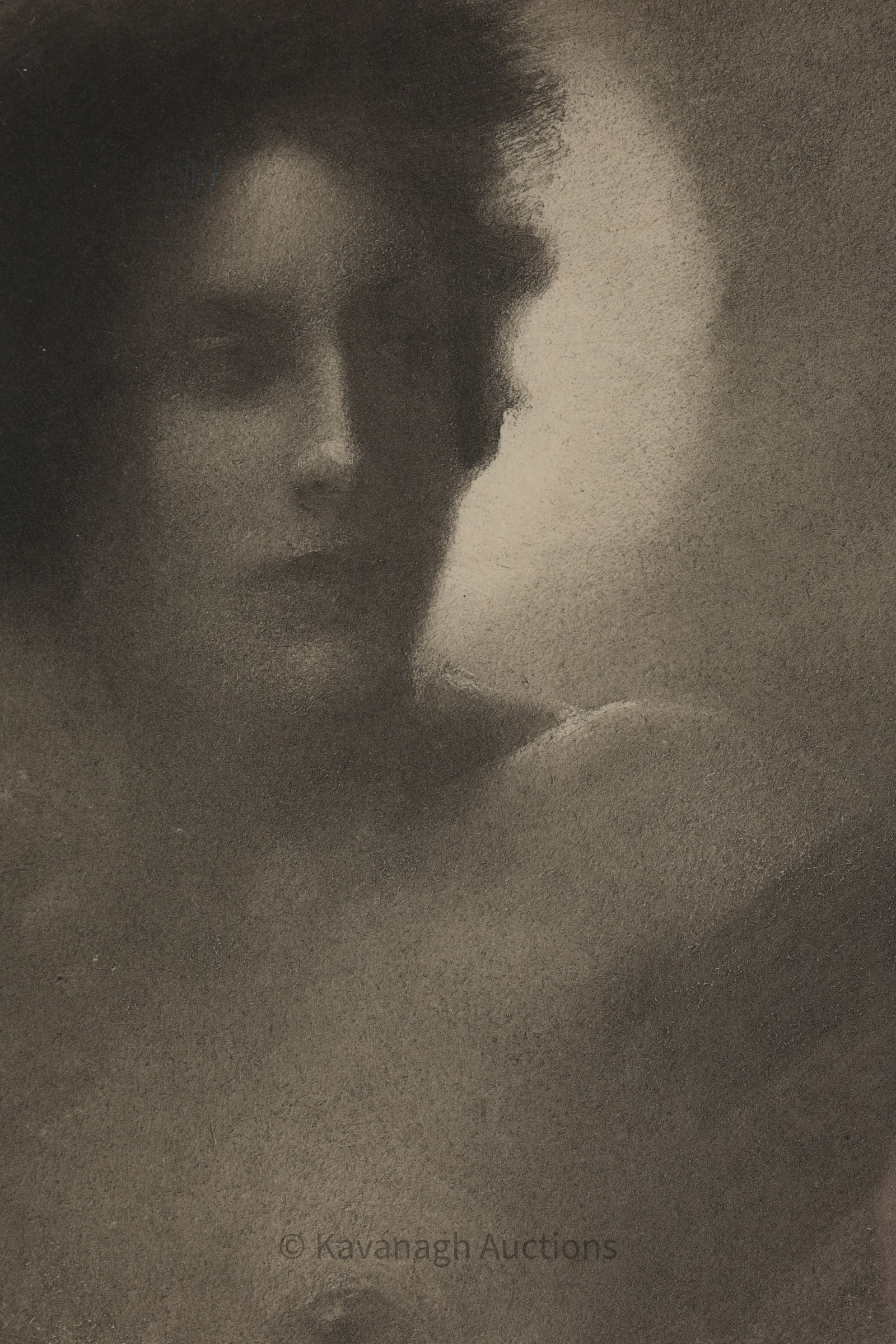 Paul Albert Besnard Engraving Female Nude Eclipse: Signed Paul Albert Besnard (1849-1934) Engraving of a Female Nude title dEclipse. Plate Signed and dated 1888. 8 x 6.5 inches W within matting, frame measures 16 x 14 inches.