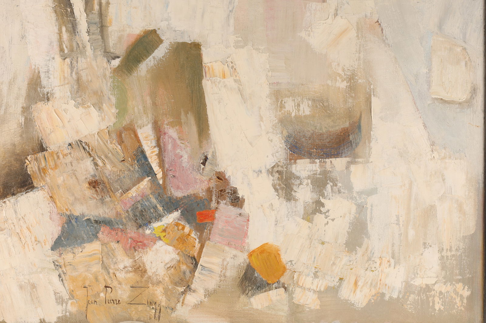 Jean Pierre Zingg (French) Abstract Oil on Canvas (1 of 4)