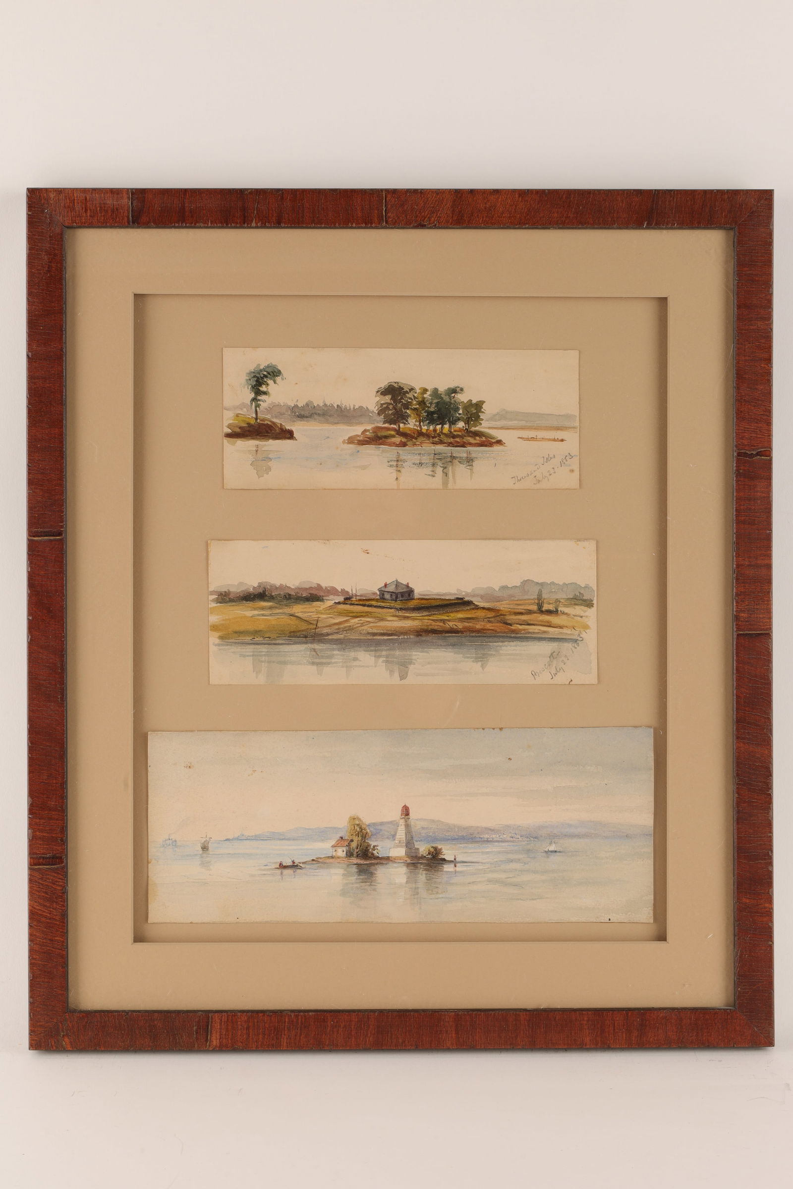 19th C Trio of Canadian Marine Watercolours (1 of 6)