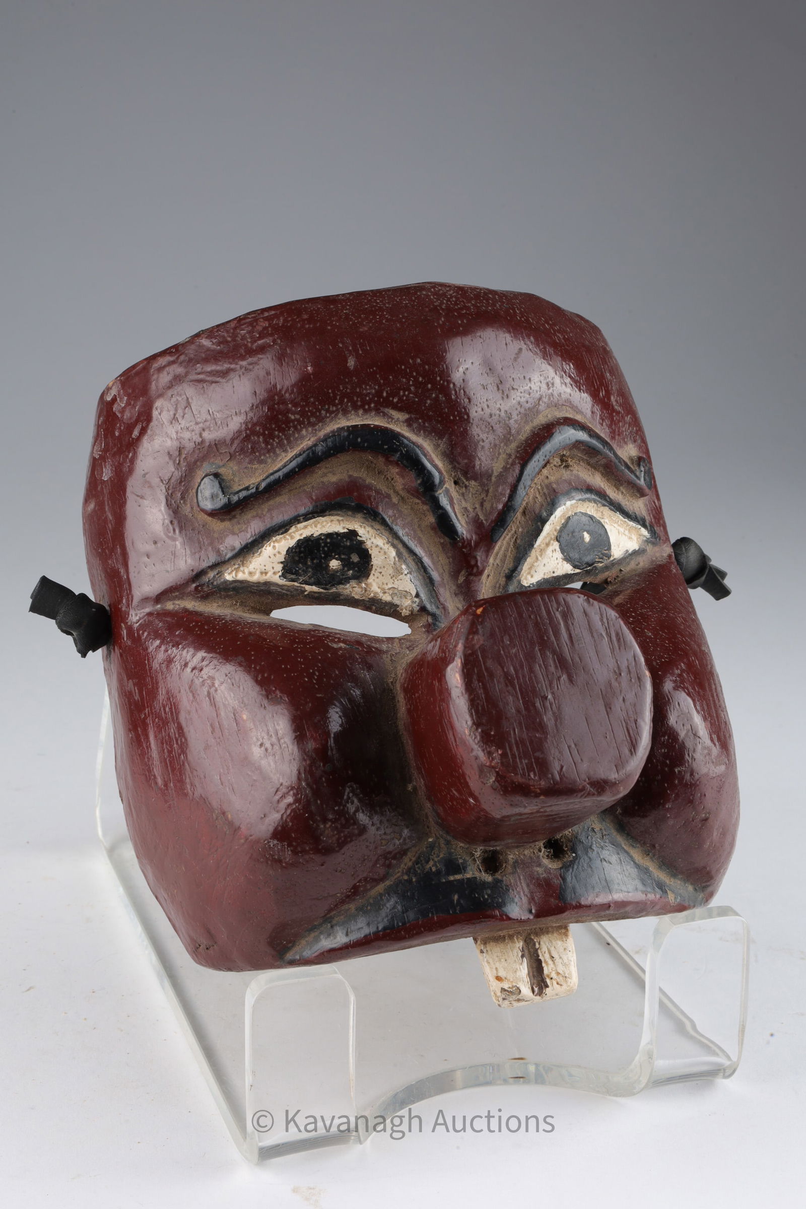 Antique Java Wayang Topeng Pentul Half Mask (1 of 6)