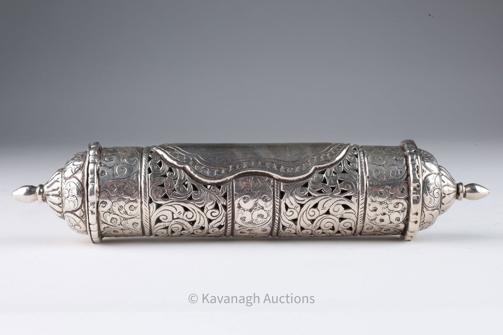 Antique Middle Eastern Silver Prayer Roll Holder (1 of 5)