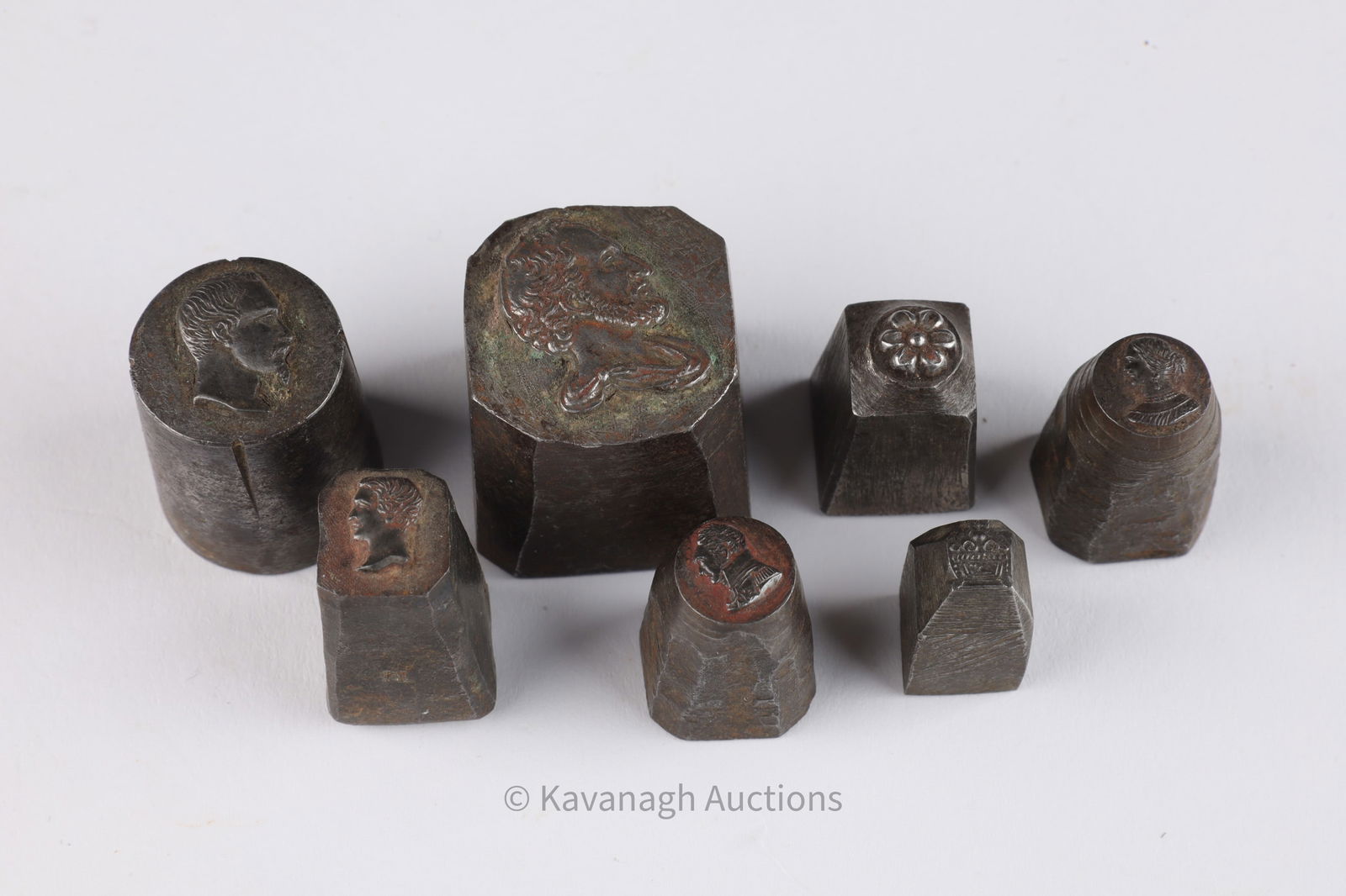 Collection of 7 Antique Metal Die Stamps / Punches (1 of 4)