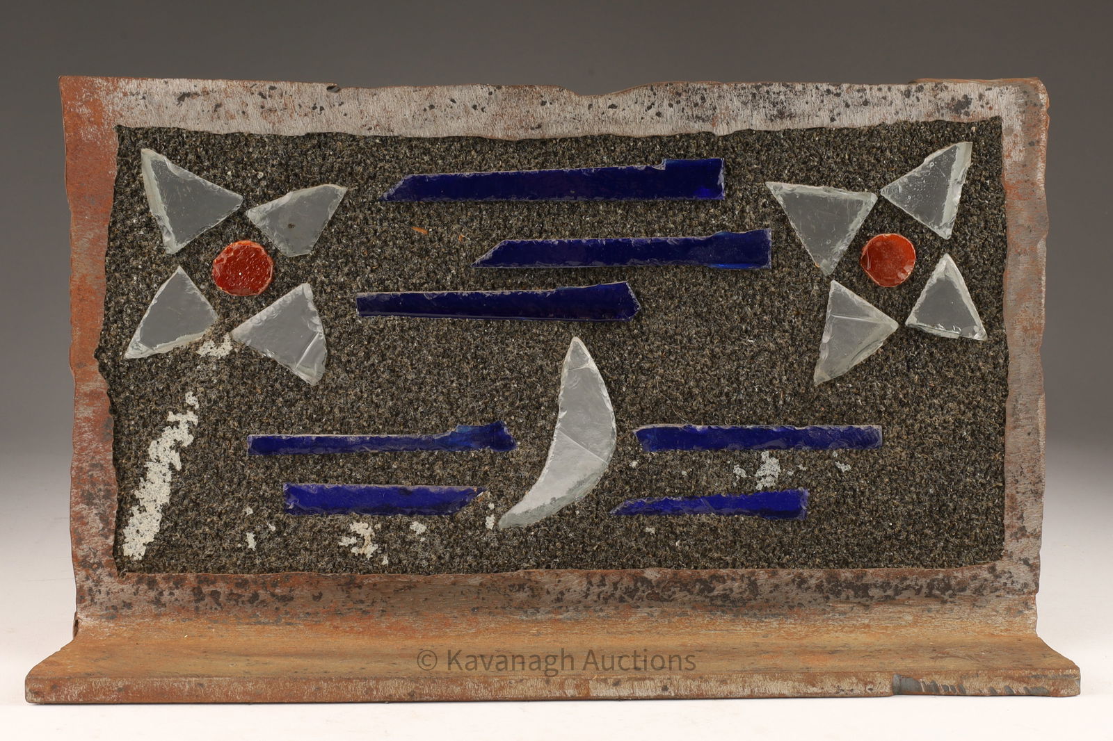 MCM Brutalist Torch Art Sculpture Prism Inlay (1 of 5)