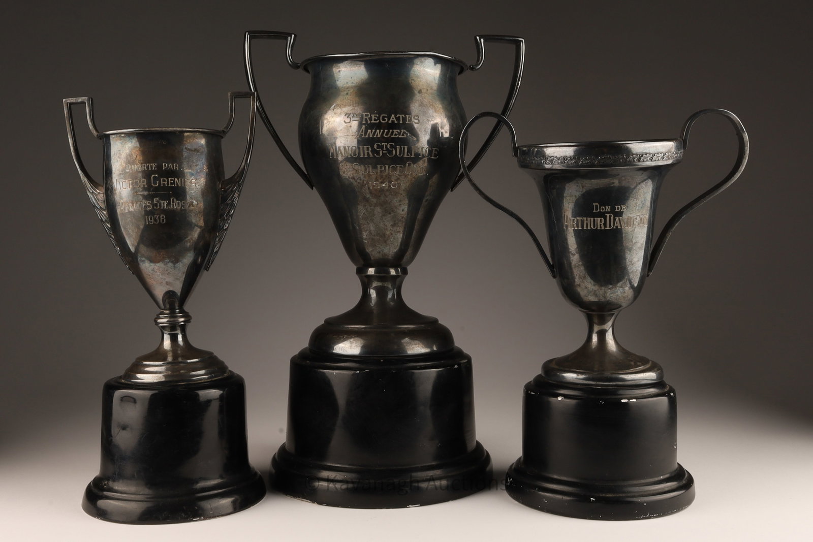 Antique Art Deco Lot 3 Montreal Sailing Trophy (1 of 7)