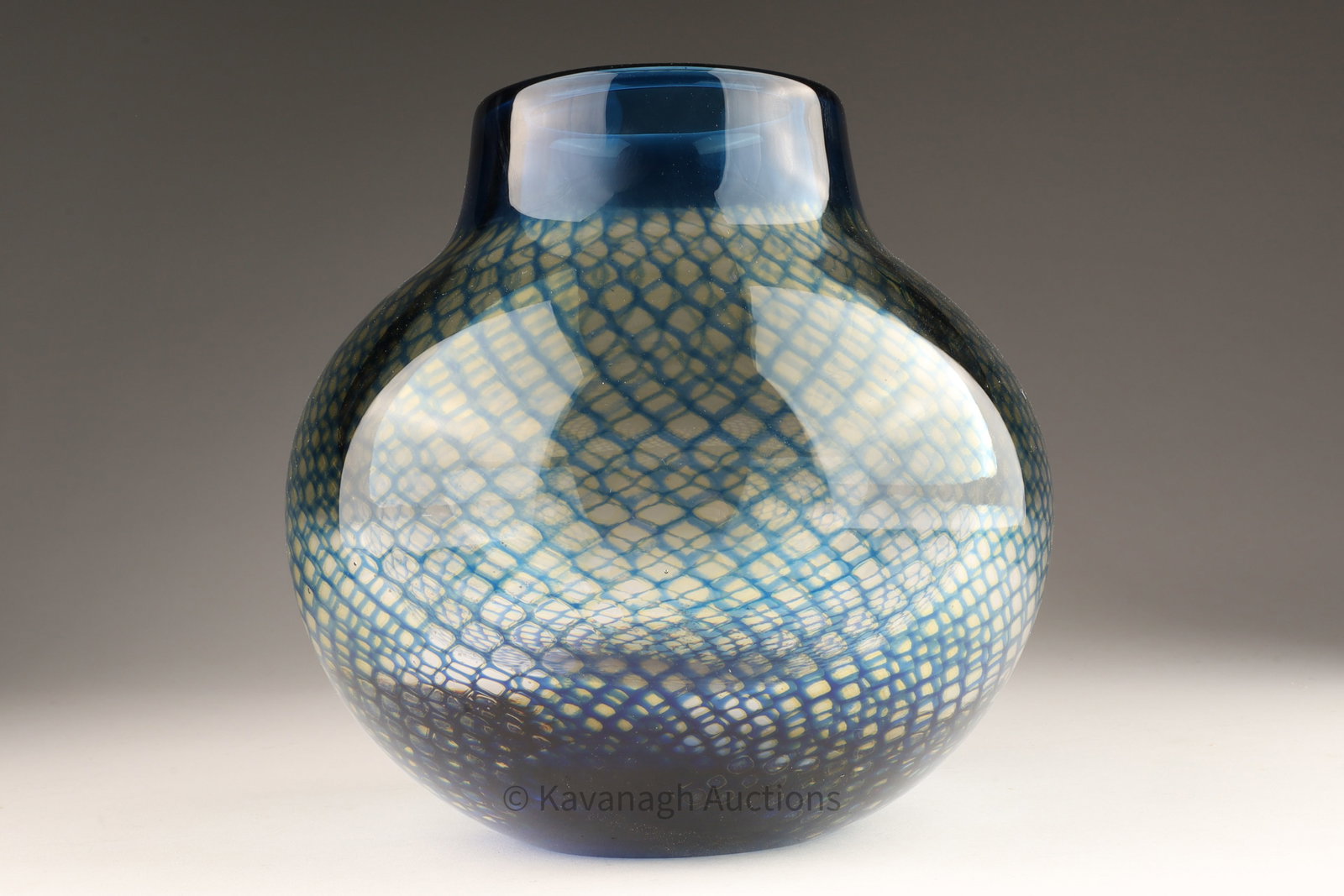 Signed Orrefors Sven Palmquist Kraka Net Vase (1 of 6)
