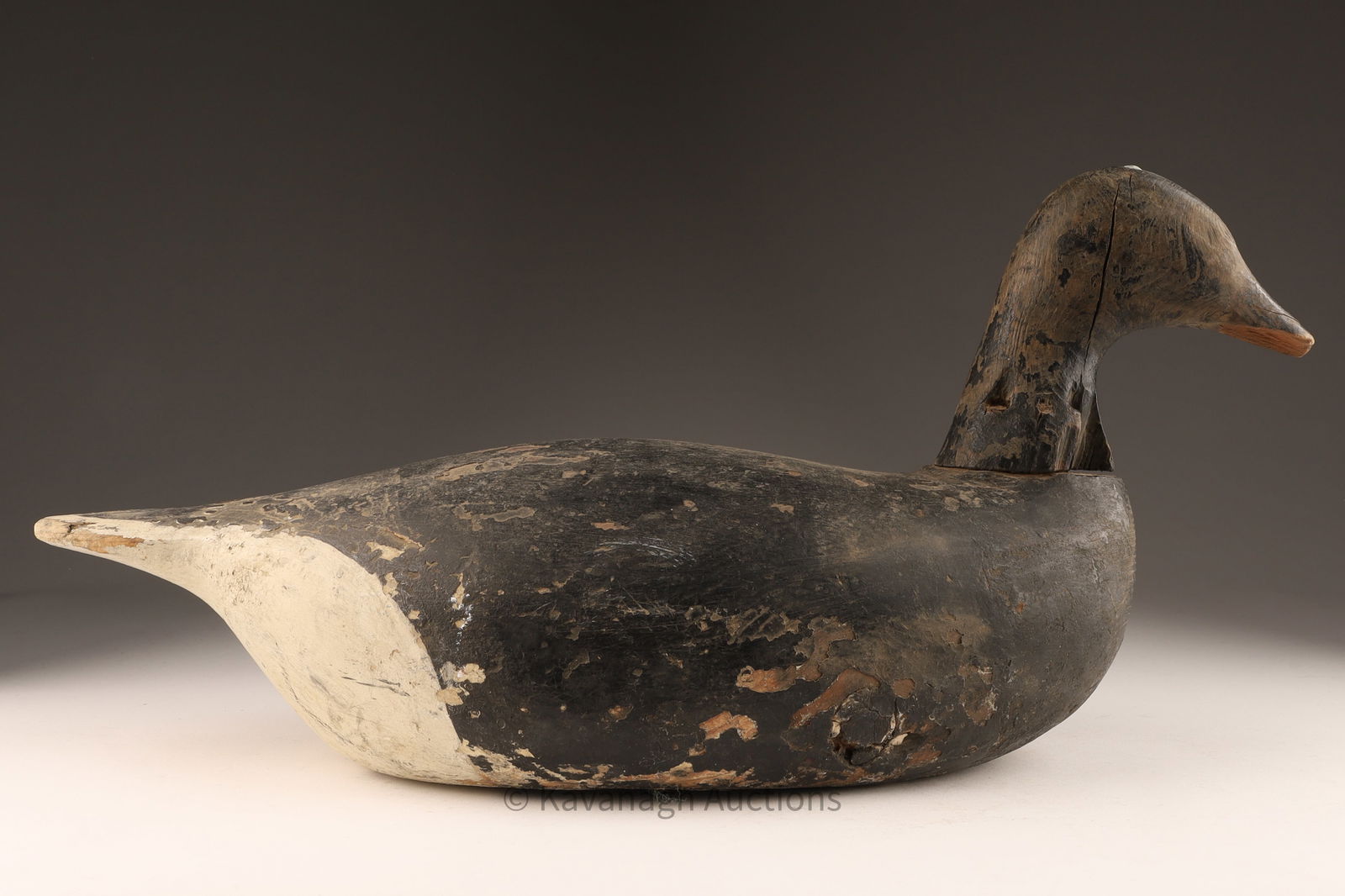 Carved Painted Black Duck Brant Decoy Long Island NY (1 of 8)