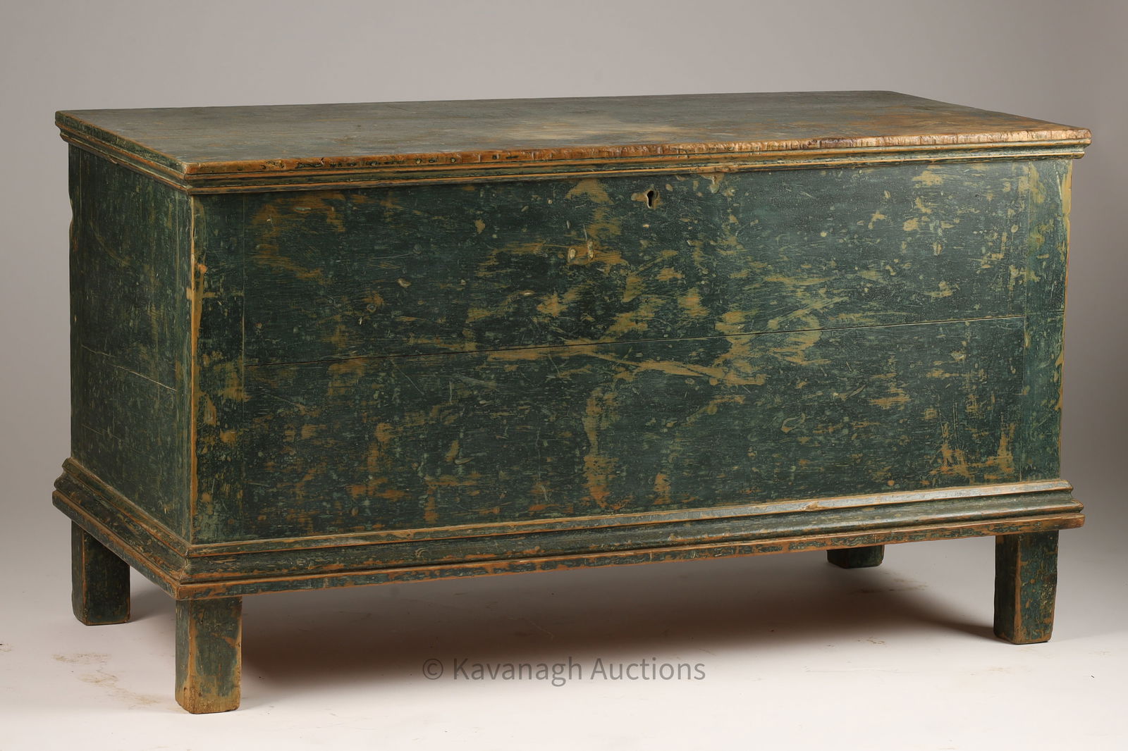 1830s Quebec Original Paint Blanket Chest (1 of 6)