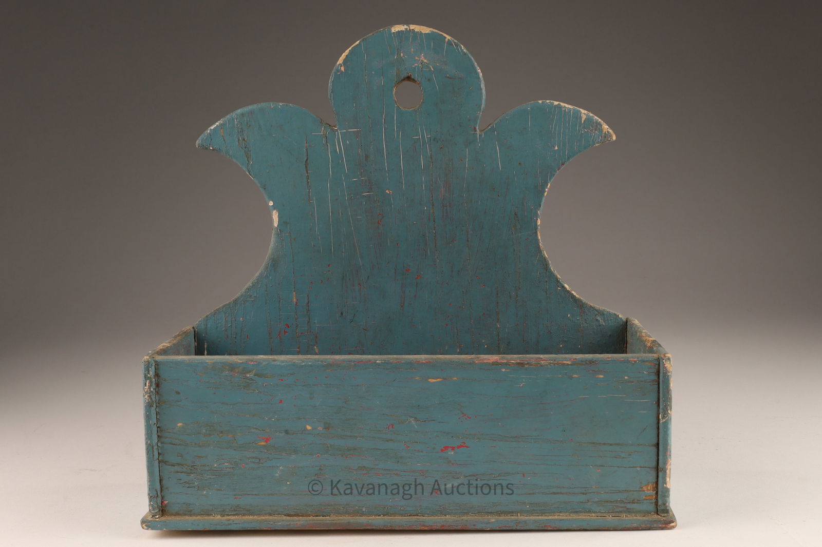 Antique Primitive Painted Shaker Wall Box (1 of 5)