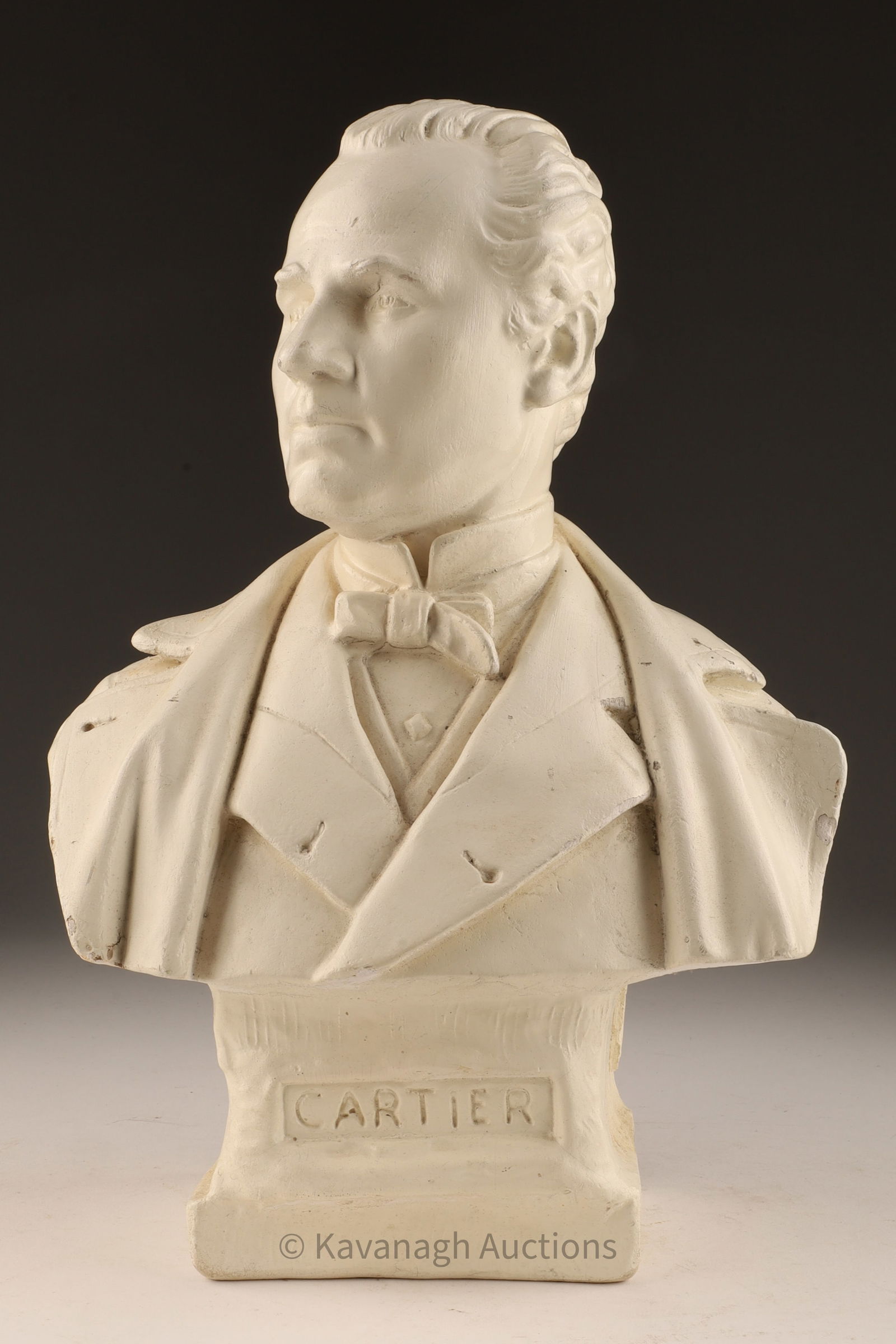 Louis Philippe Hebert Plaster Bust of Cartier (1 of 6)