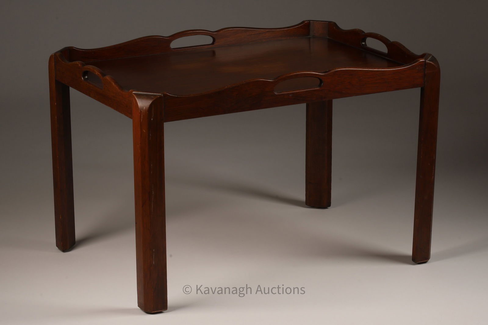 Antique Georgian Revival Tray Top Coffee Table (1 of 4)