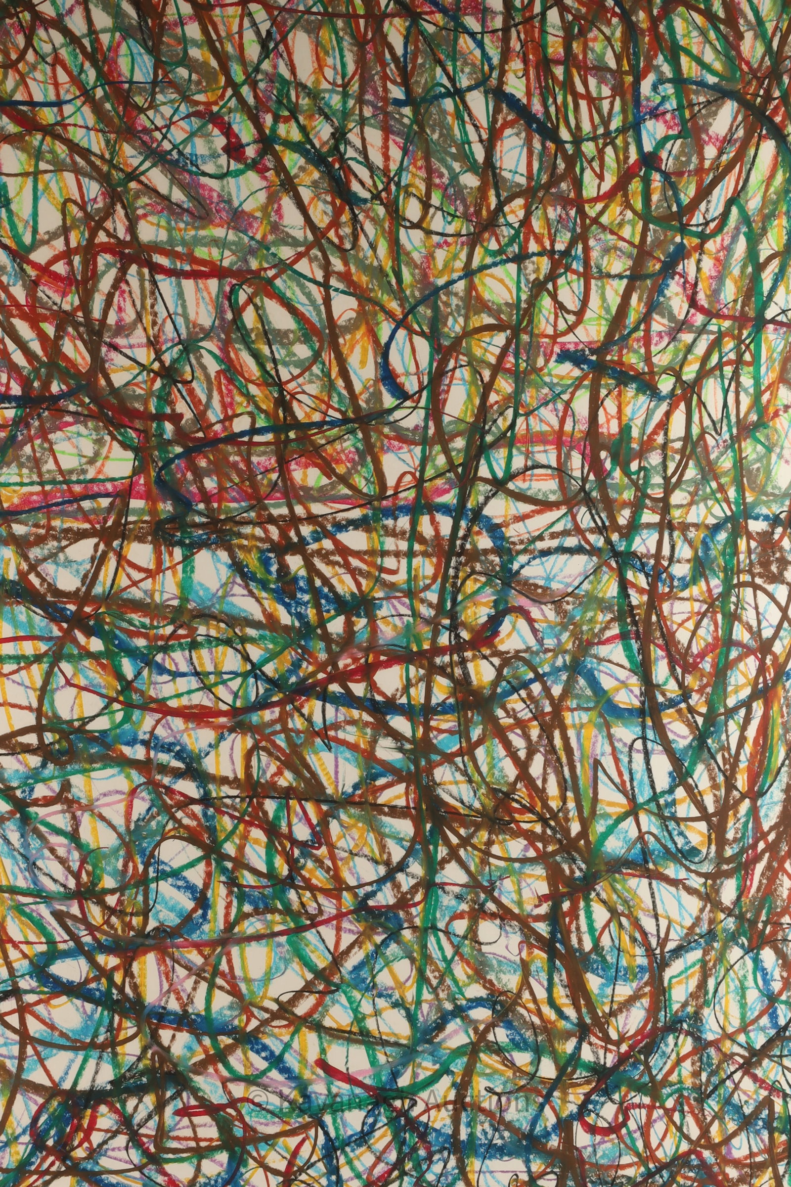 John Street (Canadian) Abstract Drawing on Paper (1 of 5)