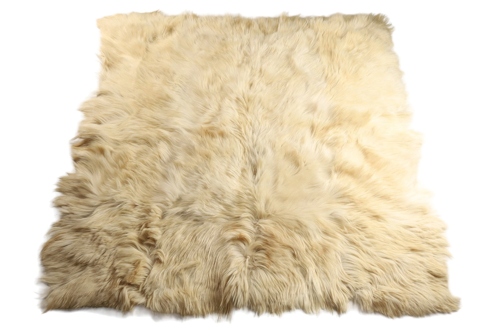 Large White Fur Rug, Throw (1 of 5)
