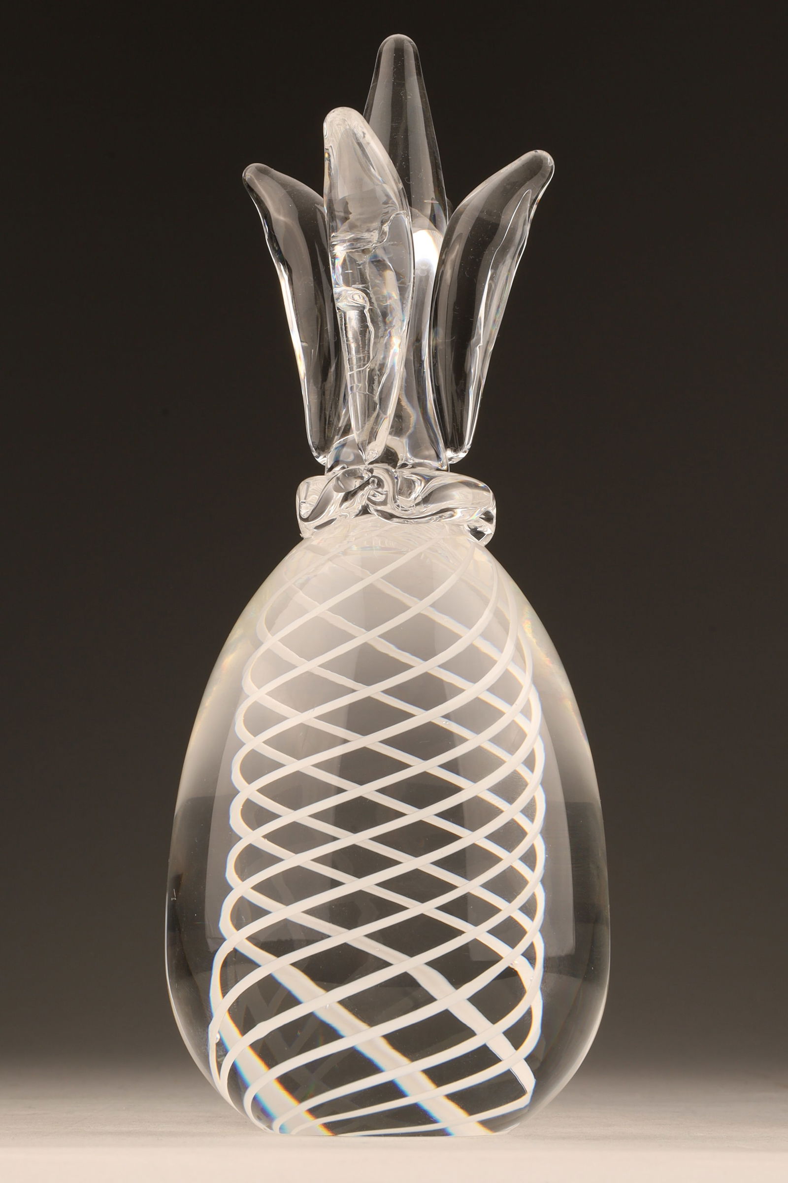 Steuben Crystal Air Twist Pineapple Paperweight (1 of 4)