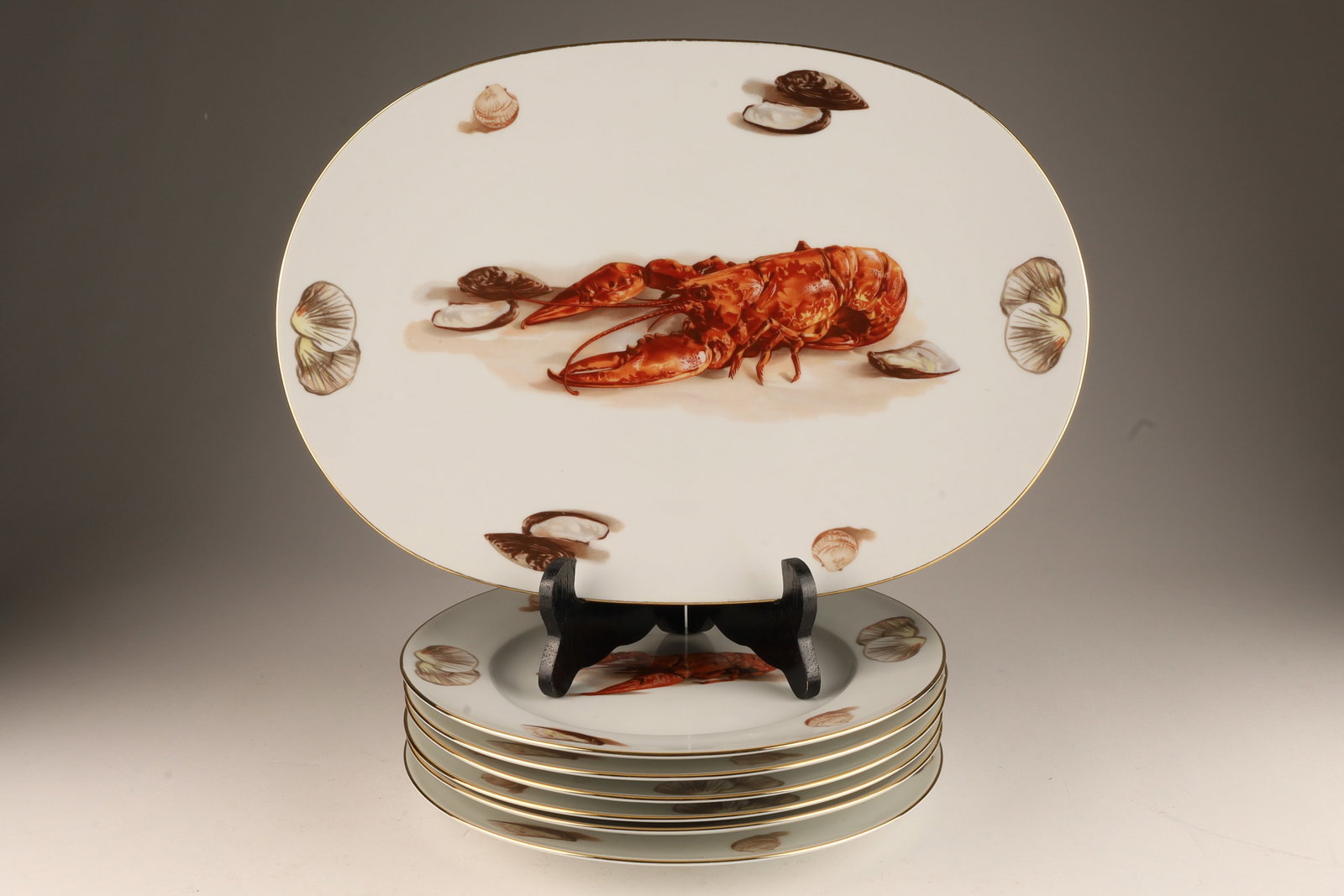Set of JWK Bavaria Kuba Lobster Clam Plates (1 of 6)