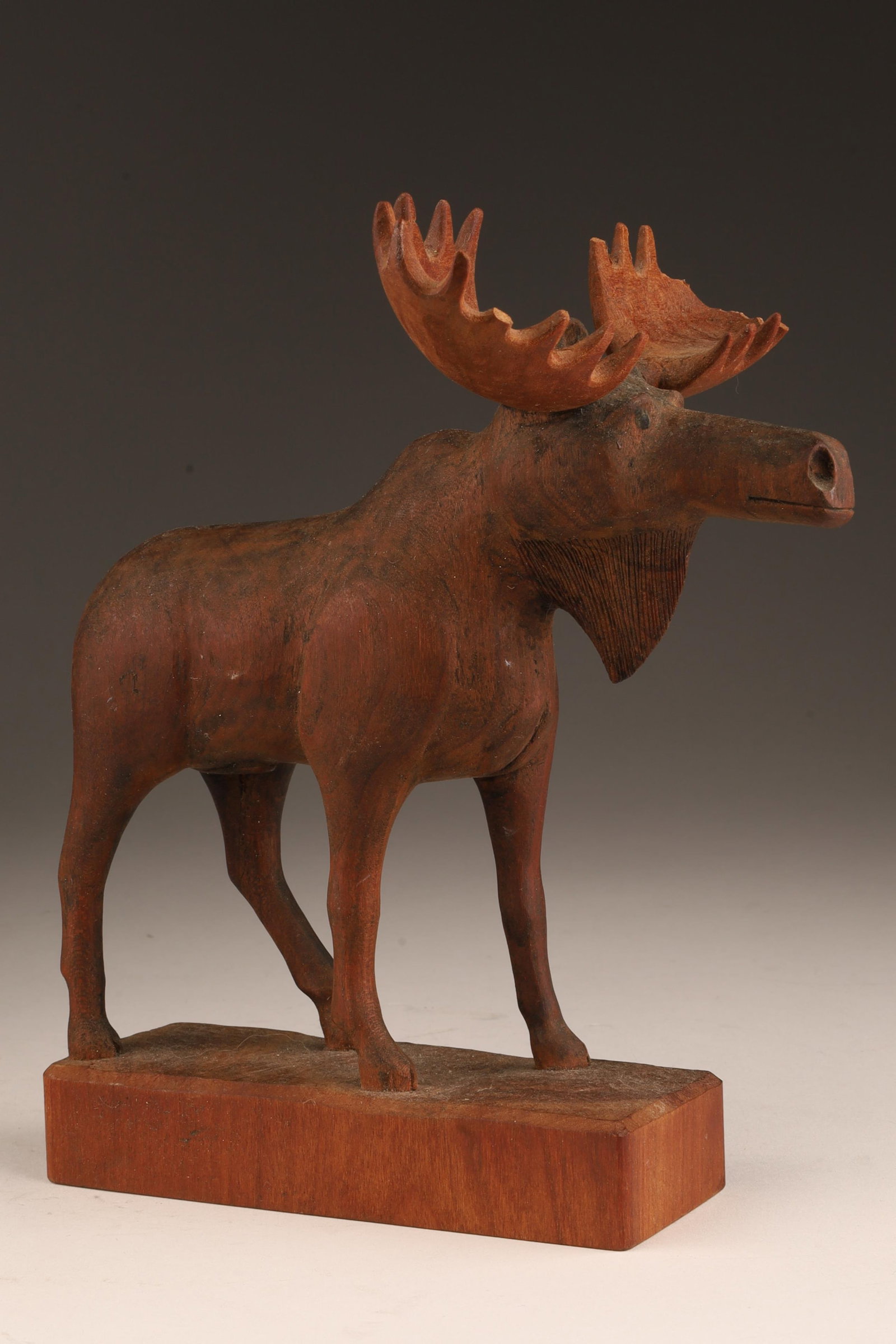 1930s Folk Art Moose Carving New Brunswick (1 of 5)