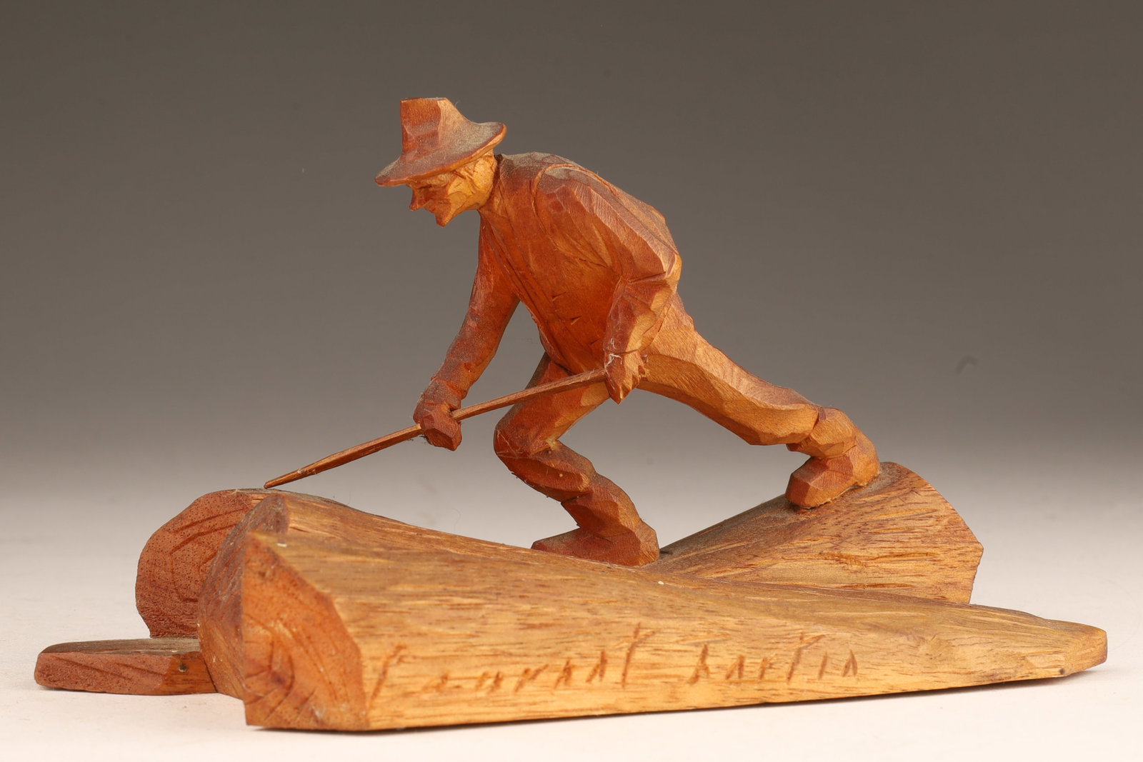 Quebec Folk Art Laurent Fortin Man on Logs (1 of 6)