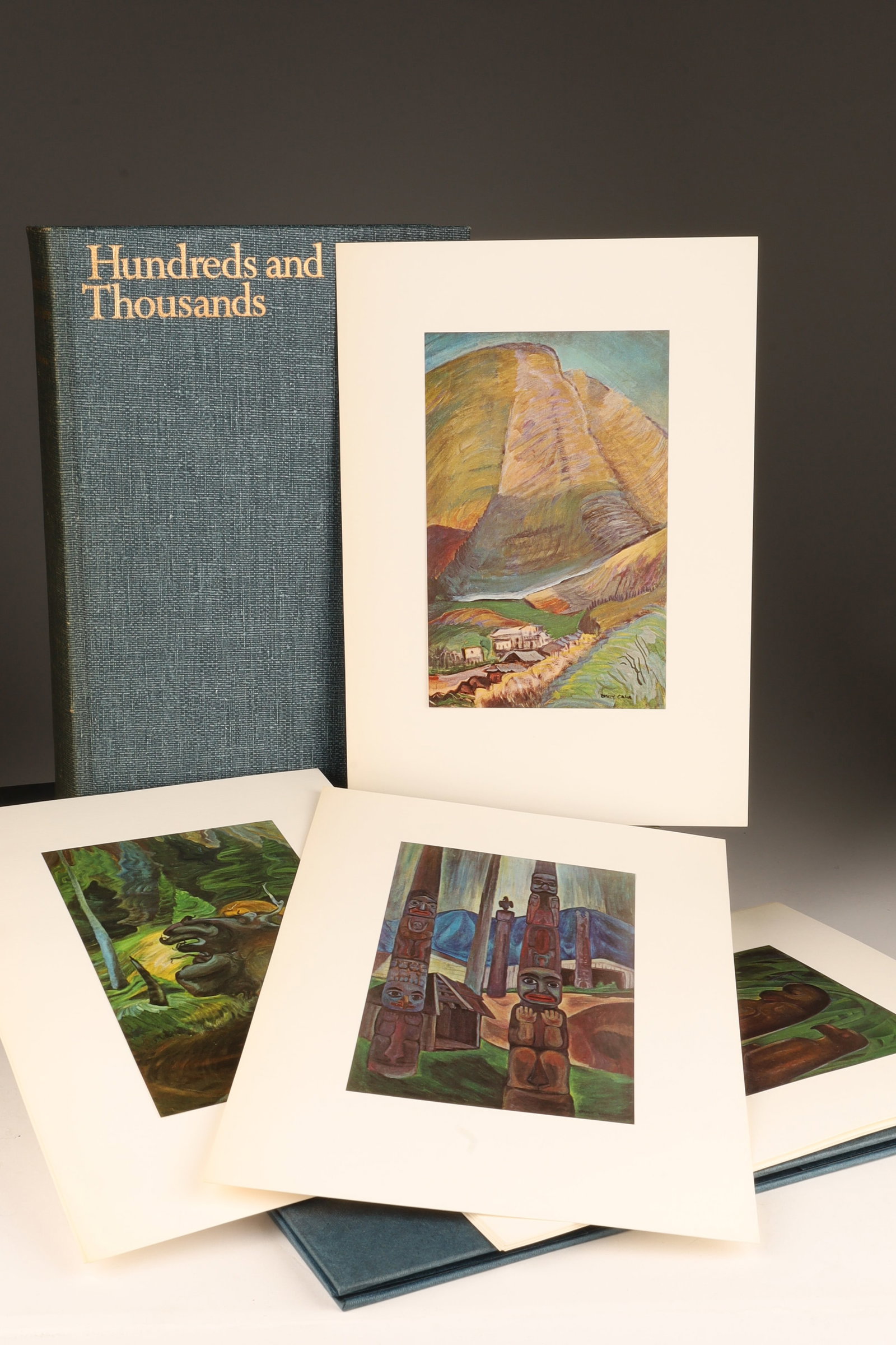 Hundreds and Thousands: The Journals of Emily Carr: Hundreds and Thousands: The Journals of Emily Carr by Clarke Irwin. Two Volumes in cloth covered slipcase. Hardcovers in original blue cloth covered boards with gilt titles. Limited edition 439/1000, 