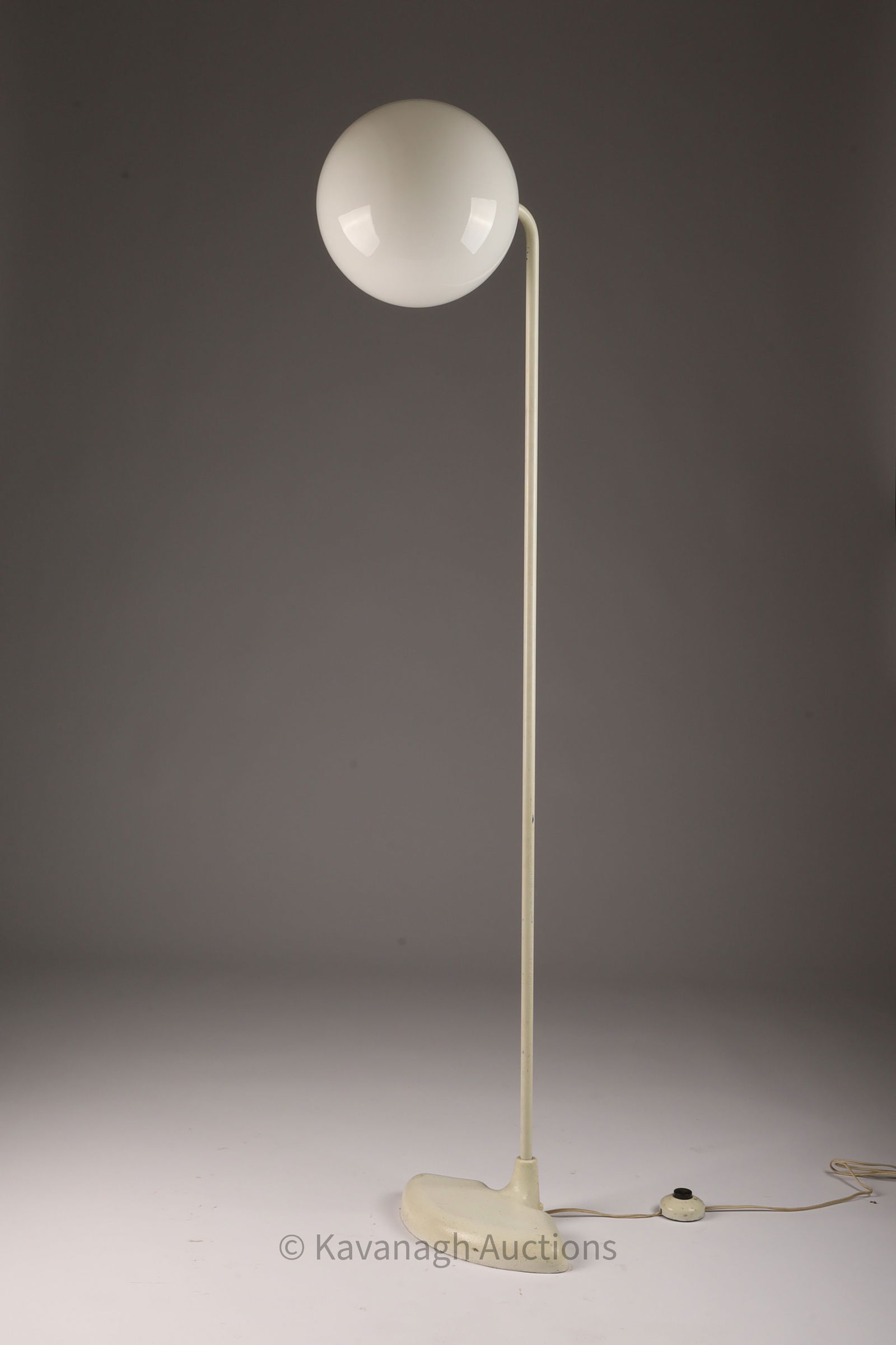 Mid Century Modern 1970s Cast Iron Base Floor Lamp (1 of 7)