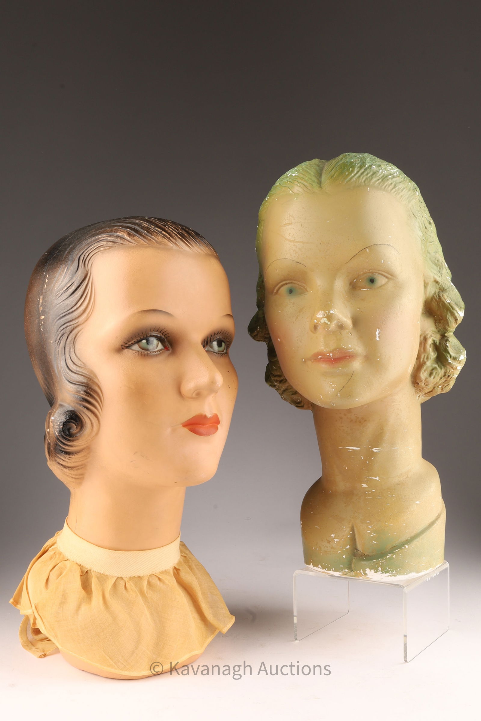 Art Deco Female Store Display Mannequin Heads (1 of 7)