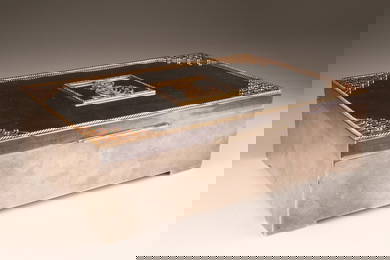 King Farouk Queen Farida Sterling Box Gold, Diamonds