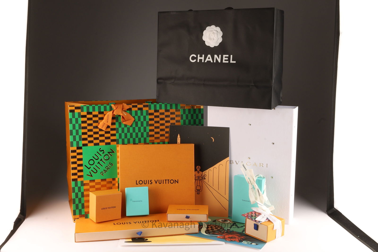 Collection of Tiffany and Louis Vuitton Boxes (1 of 6)