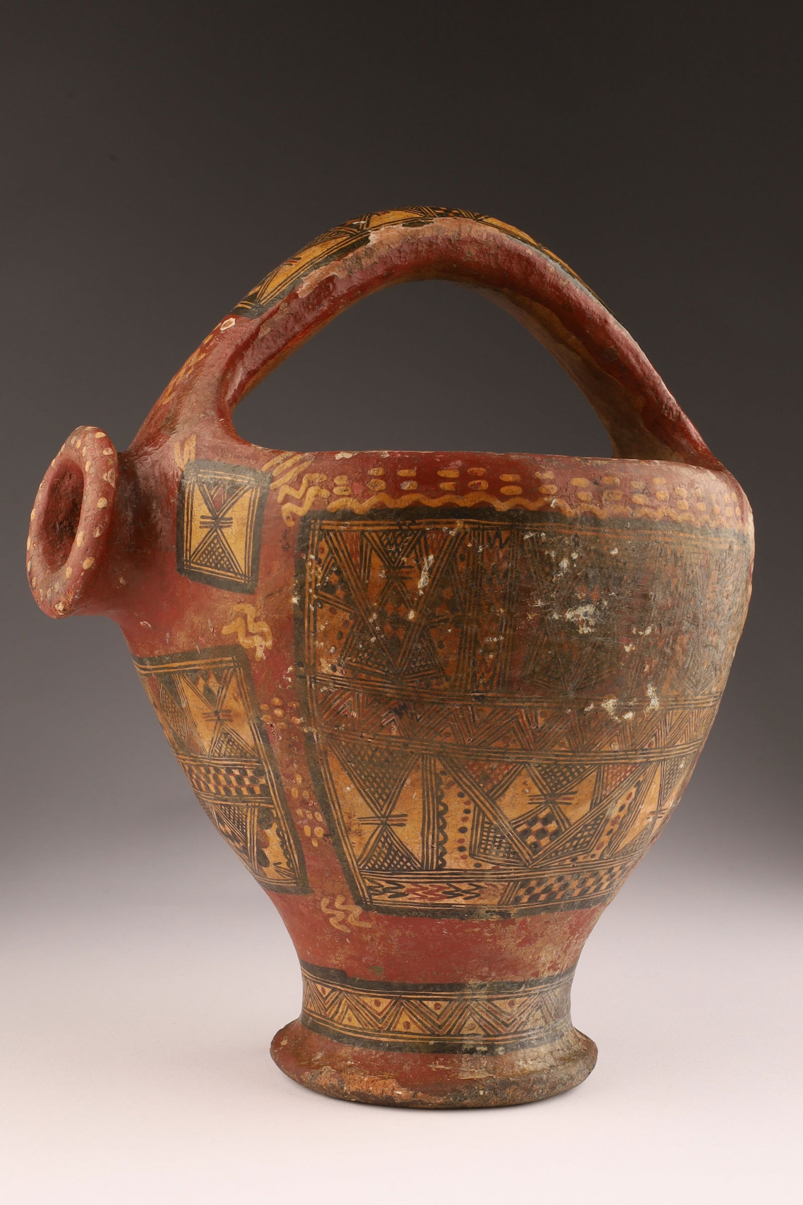 Art Pottery Berber Painted Jug Kabyle Algeria (1 of 7)