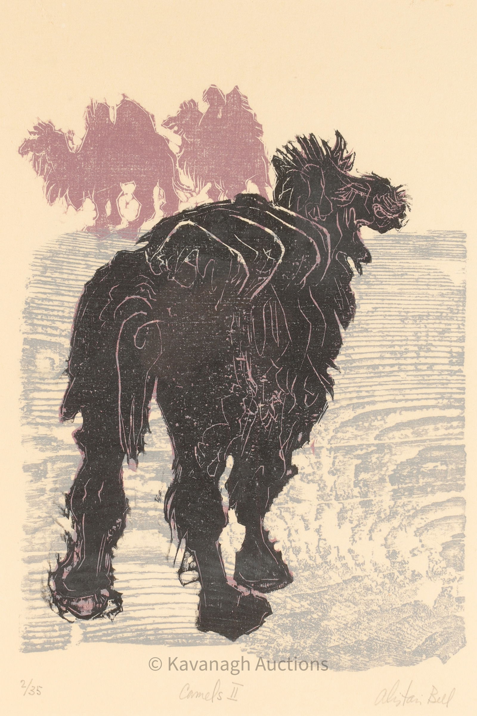 Alistair Macready Bell Lithograph Camels II 1969 (1 of 6)