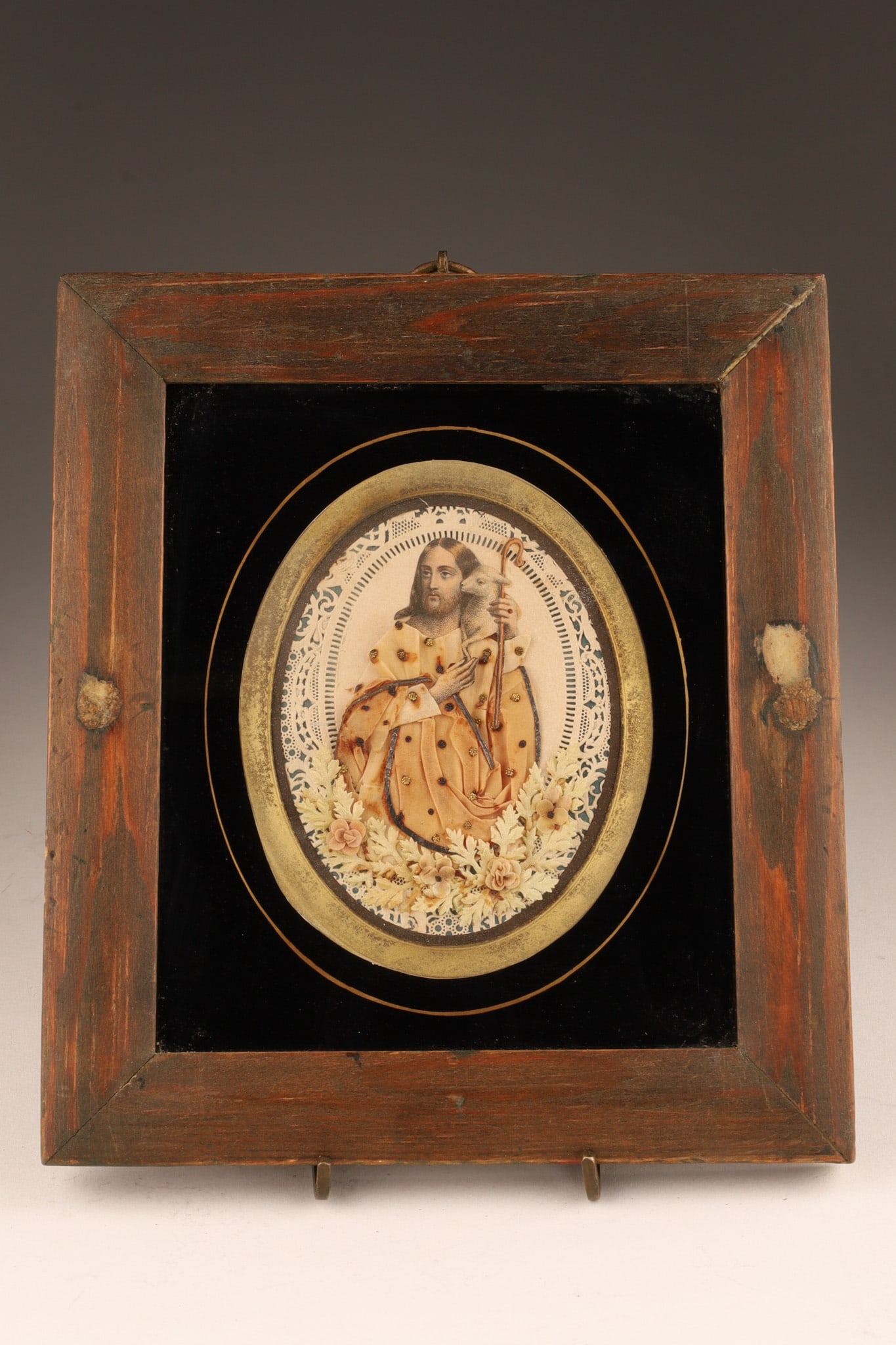 Antique Monastic Religious Figure Good Shepherd (1 of 5)