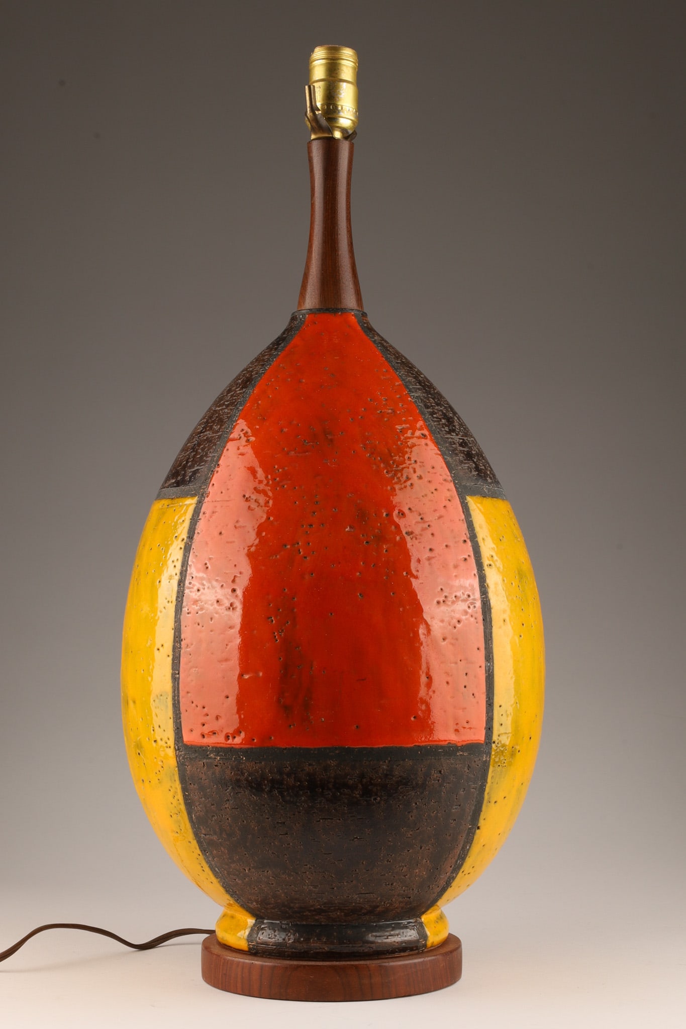 Mid Century Ceramic Aldo Londi for Bitossi Lamp (1 of 4)