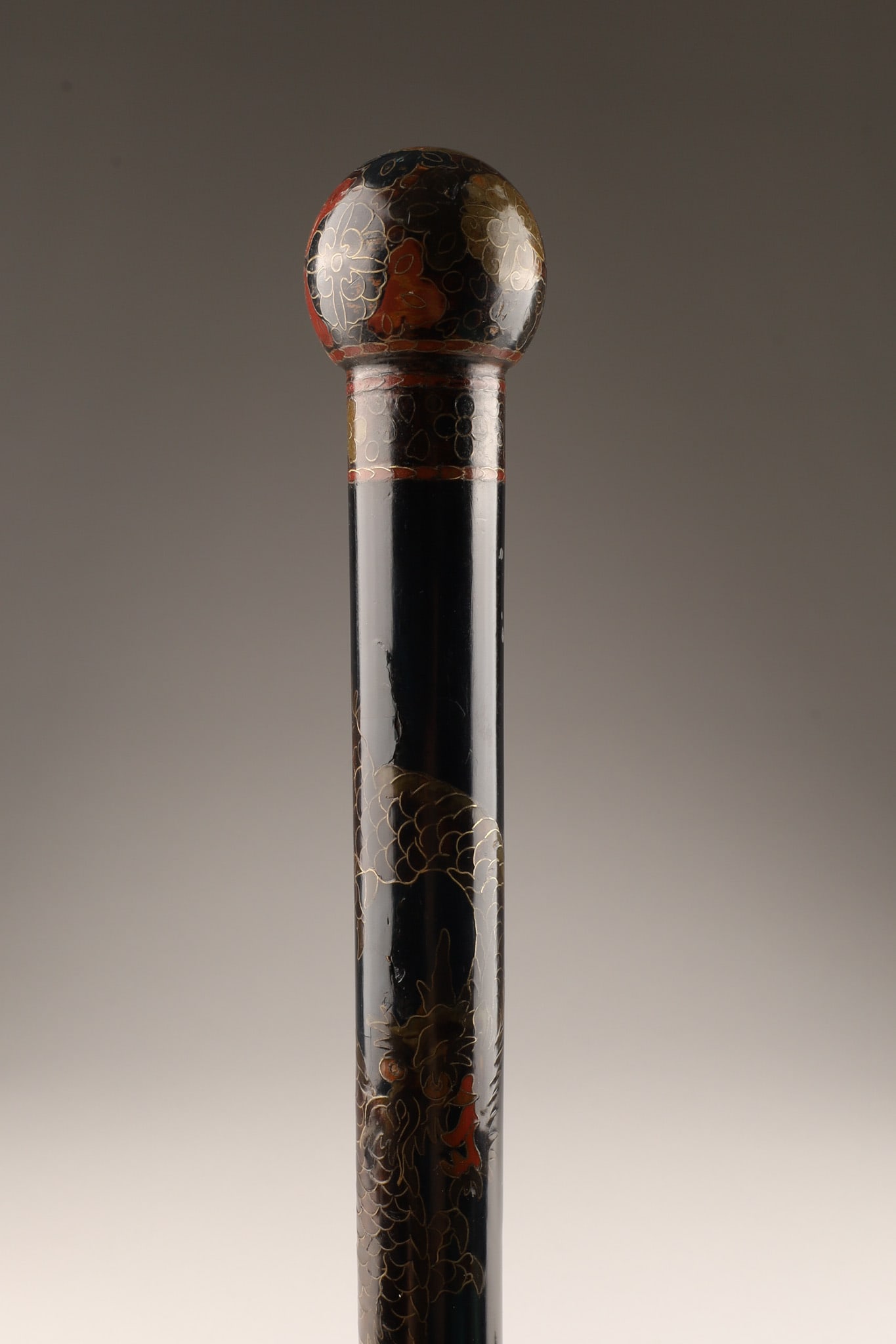 Chinese / Japanese Cloisonne Dragon Swagger Stick (1 of 5)