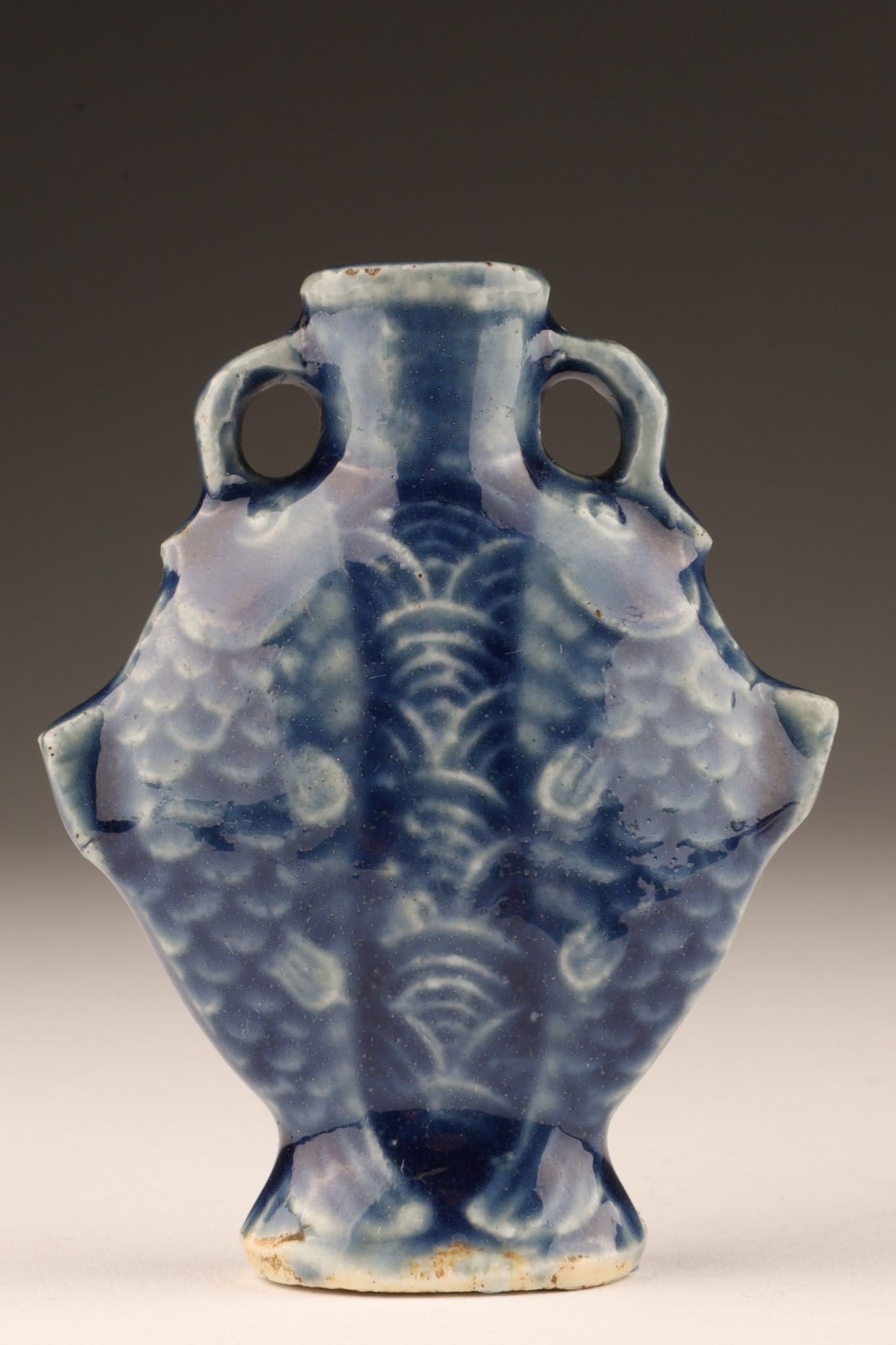 Antique Chinese Double Fish Porcelain Snuff Bottle (1 of 6)