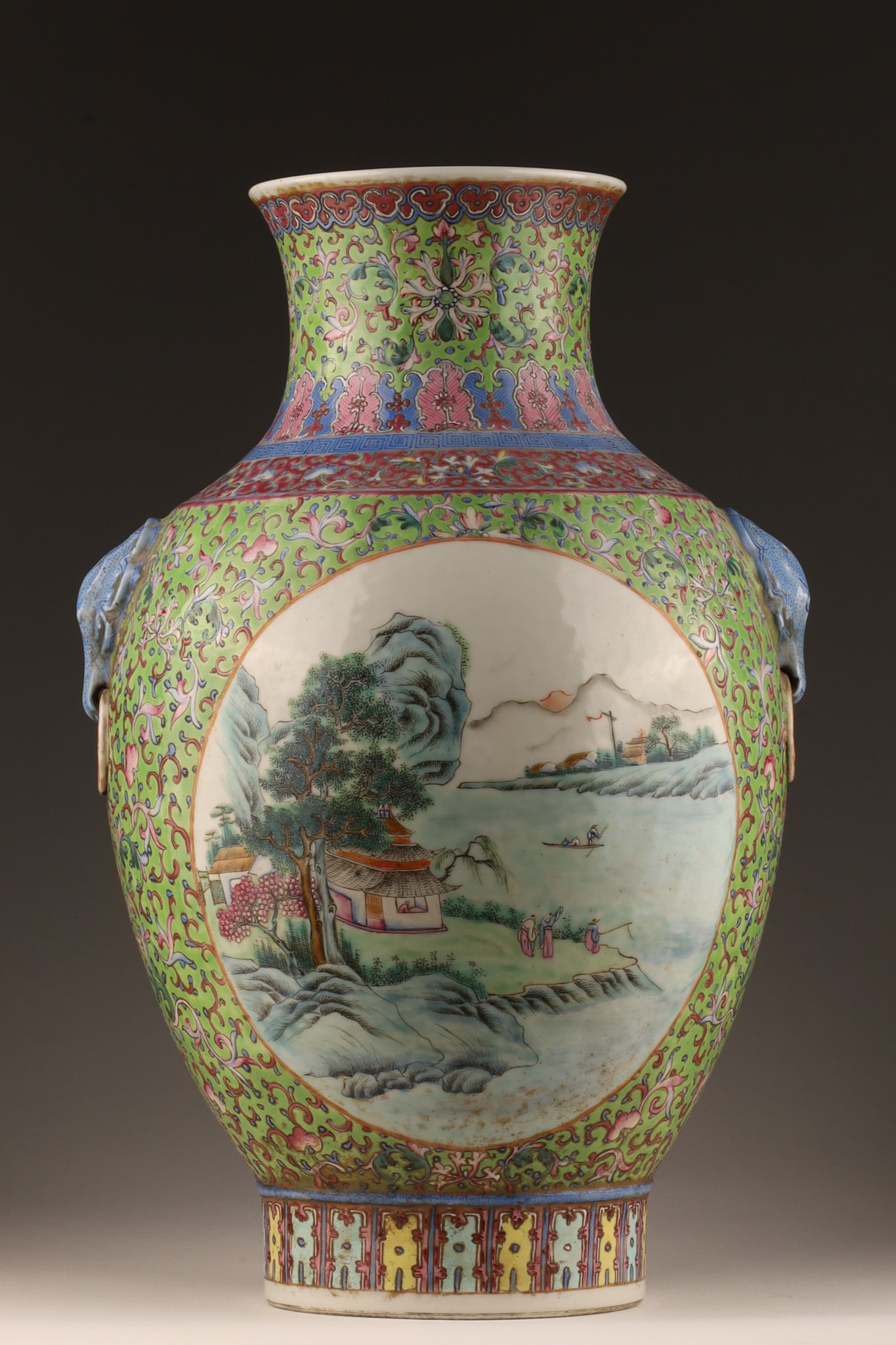 Large Antique Chinese Famille Rose Vase Signed (1 of 18)