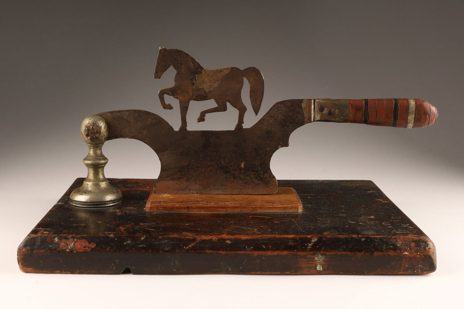 Folk Art Antique Figural Horse Tobacco Cutter (1 of 5)
