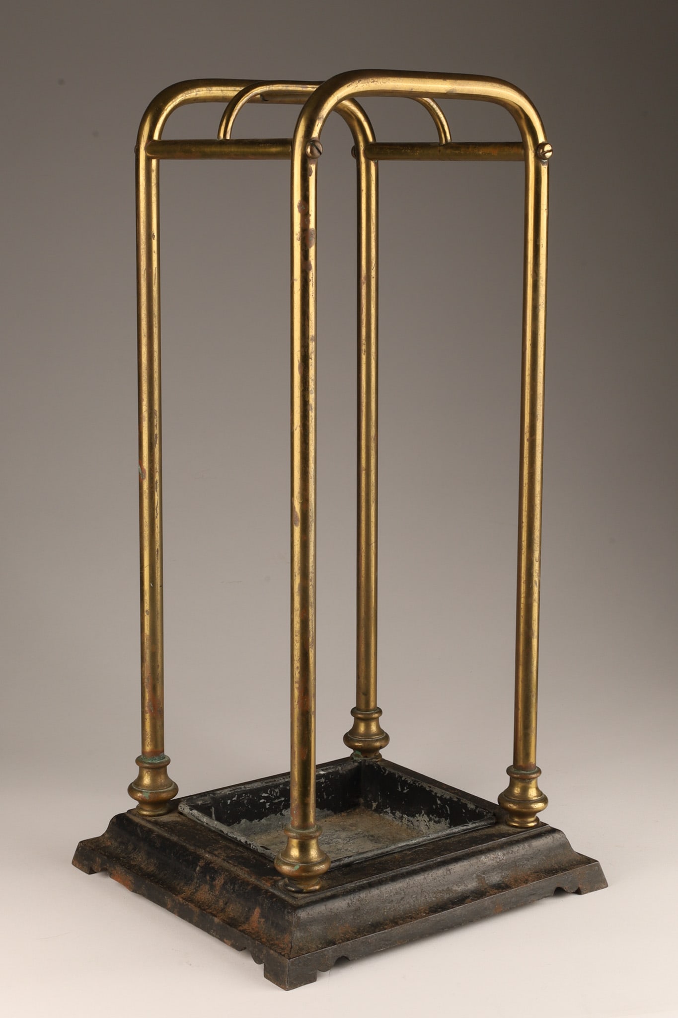 Victorian Brass Cast Iron Walking Stick Cane Stand (1 of 6)