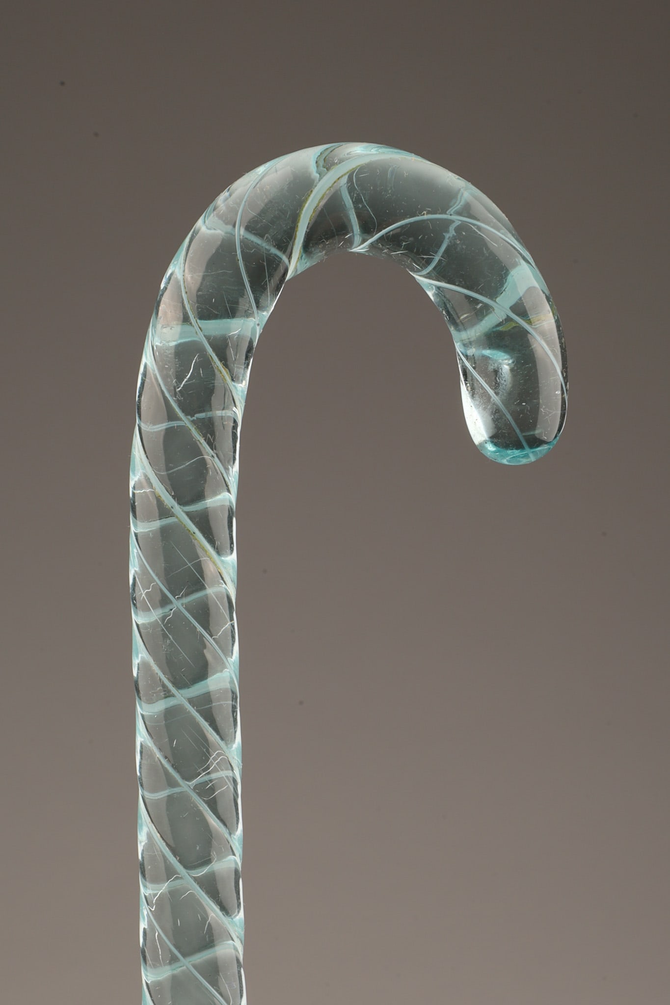 Antique Whimsy Glass Twisted Swagger Stick Cane (1 of 3)