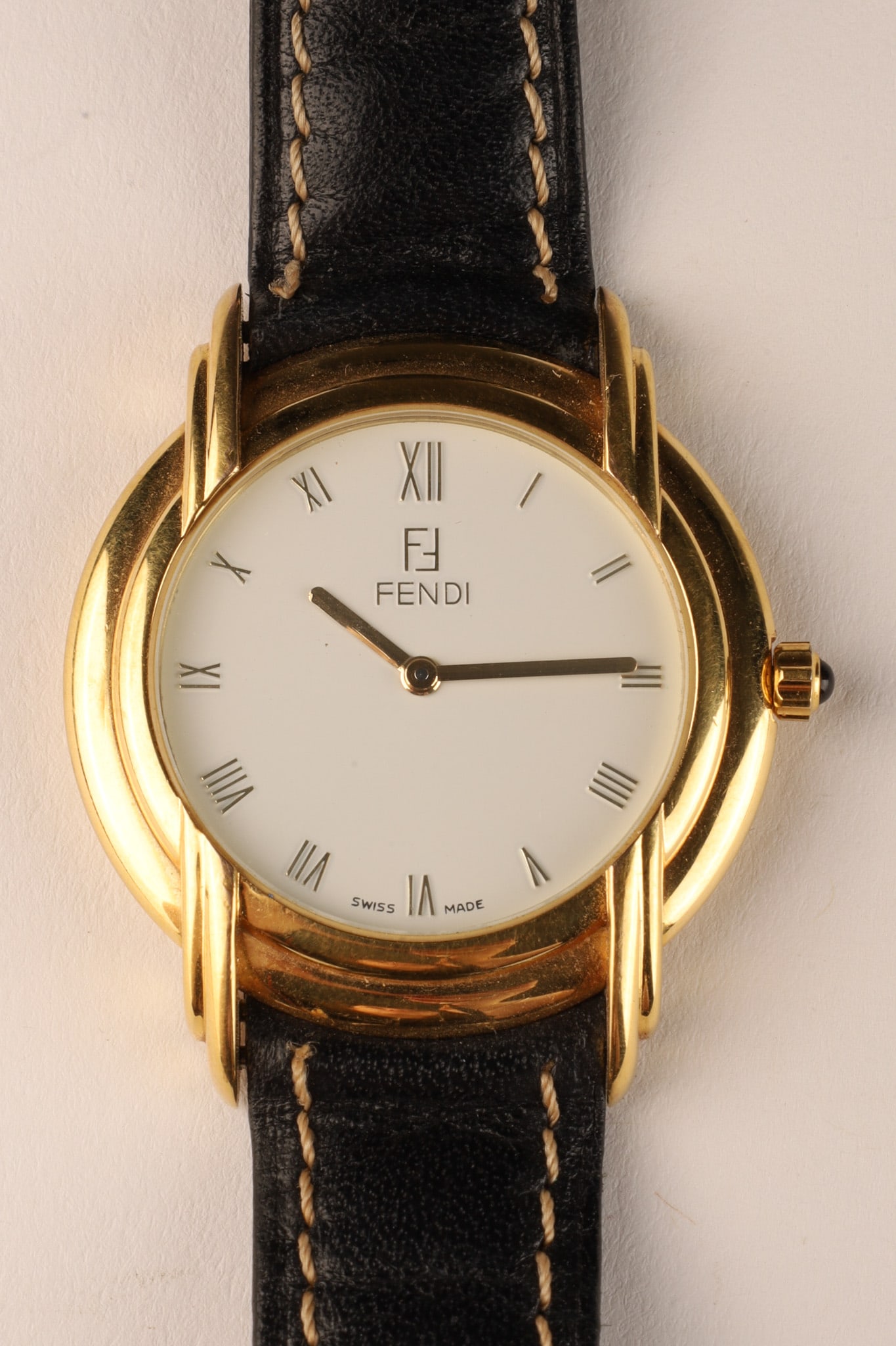 Vintage Fendi 300G Gold Tone Men's Wrist Watch (1 of 8)