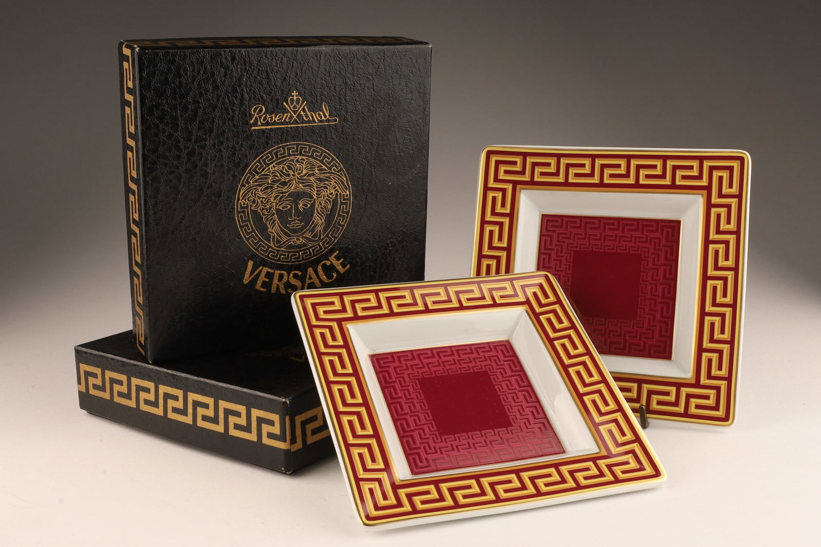 Pair Versace by Rosenthal Porcelain Vide Poches (1 of 6)