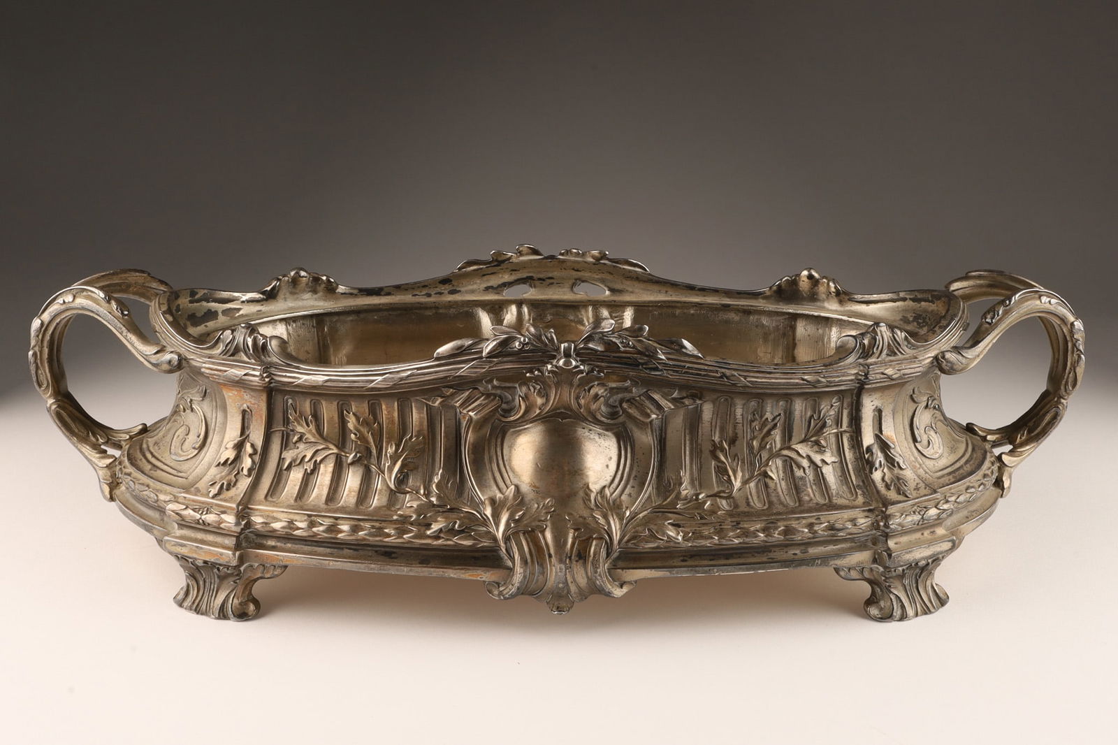 Antique French Silver Plated Planter Jardiniere (1 of 6)
