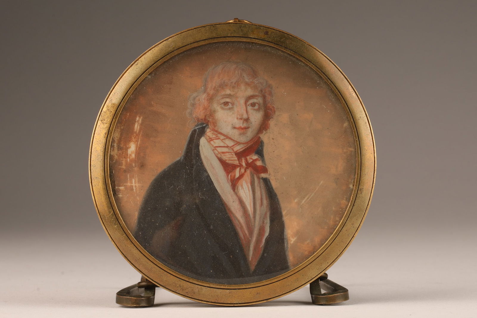 18th C Antique Miniature Painting Male Portrait (1 of 6)